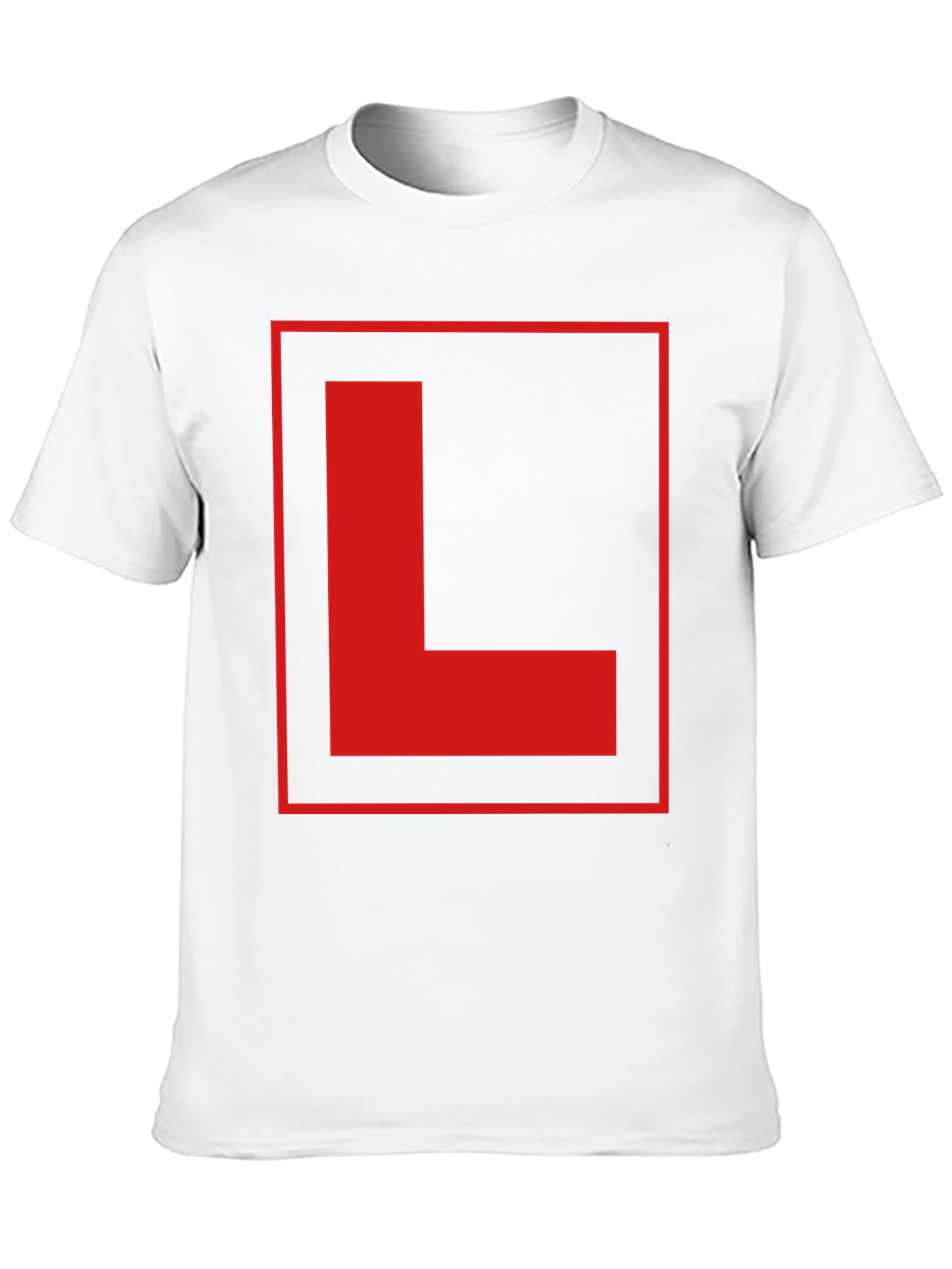 Black Red L Plate Graphic Black T-Shirt view 10