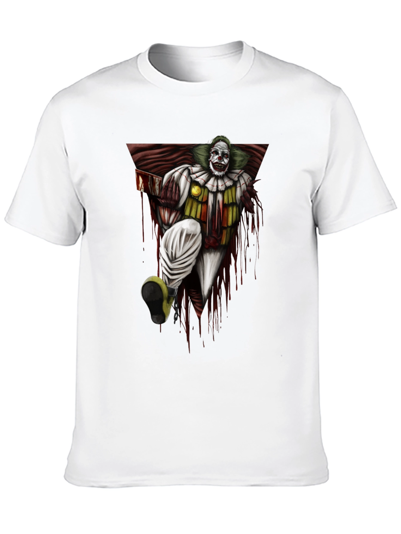 Black Killer Clown Graphic Tee - Horror T-Shirt view 10