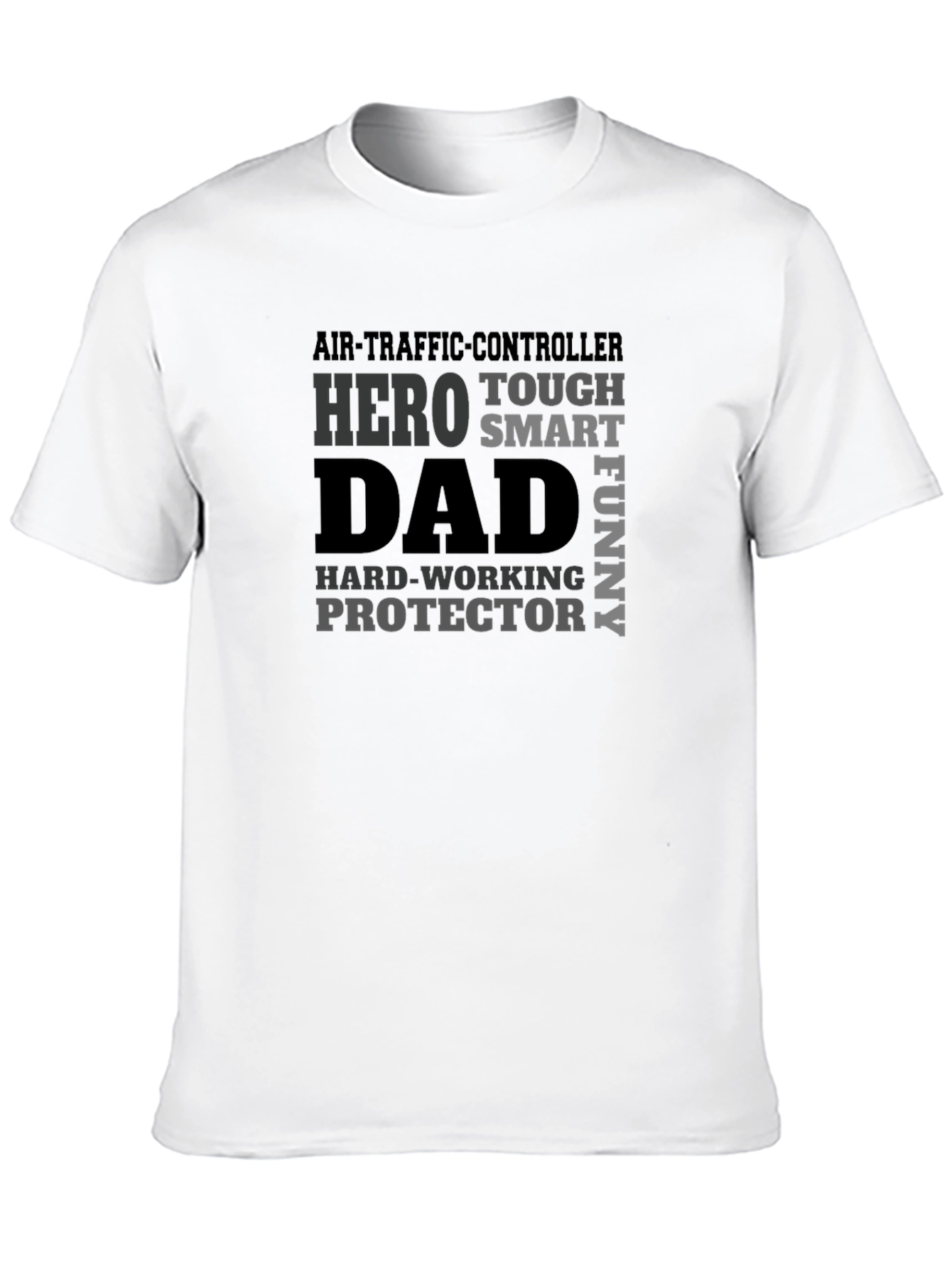 Black Air Traffic Controller Dad T-Shirt - Hero, Protector view 10