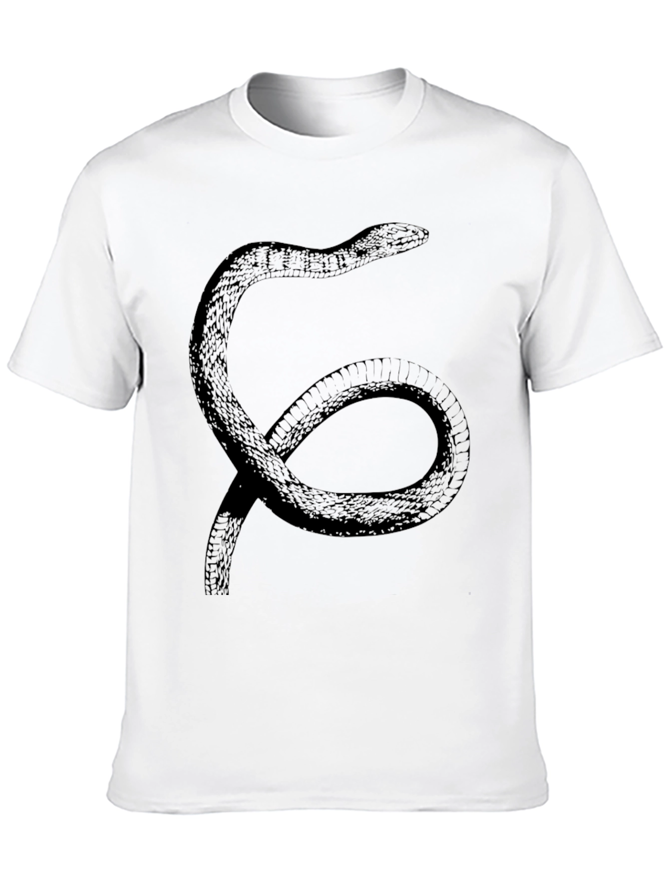 Black Snake Graphic Print Black T-Shirt view 10