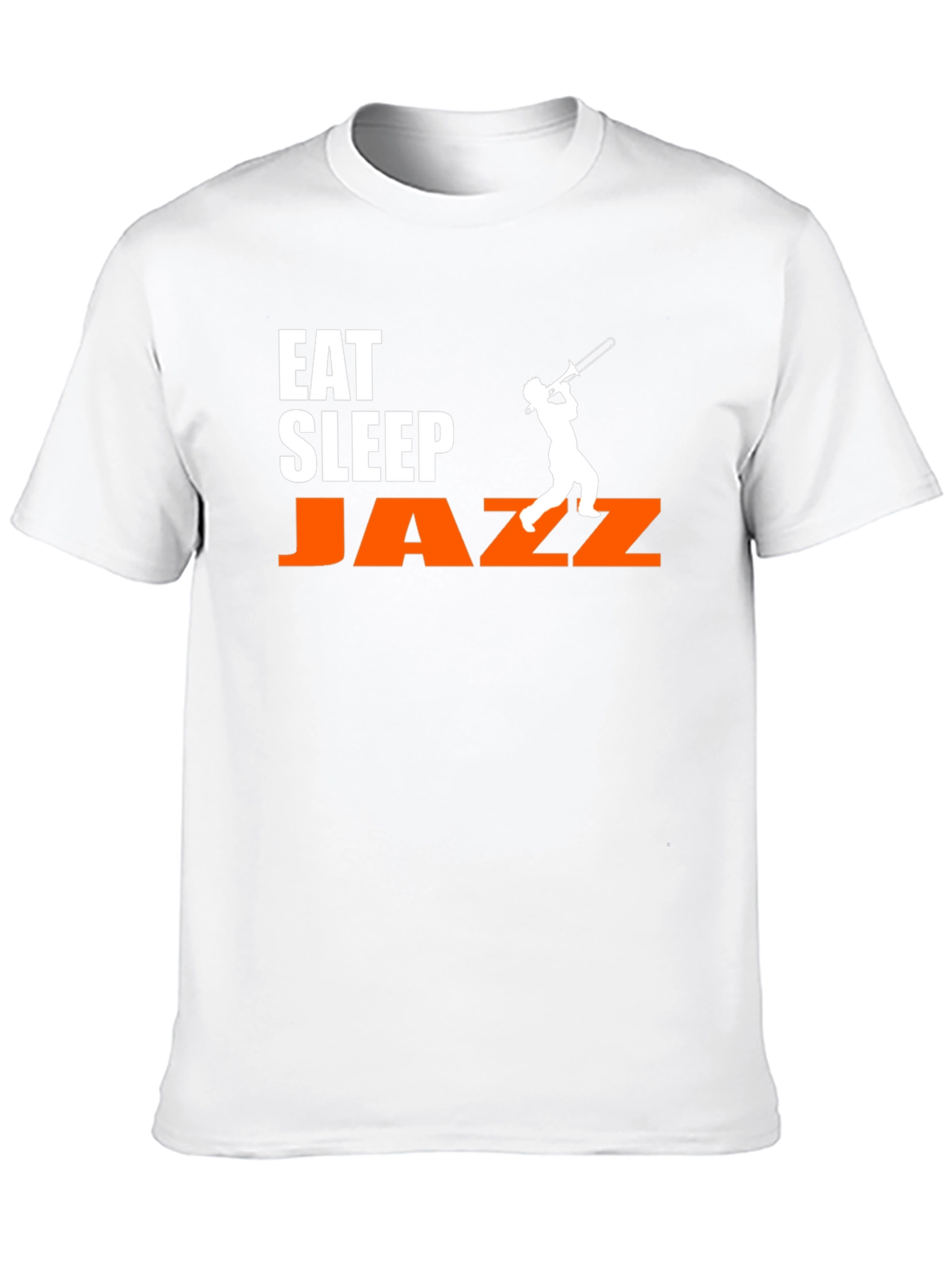 Black Eat Sleep Jazz T-Shirt - Trombone Player Tee view 10