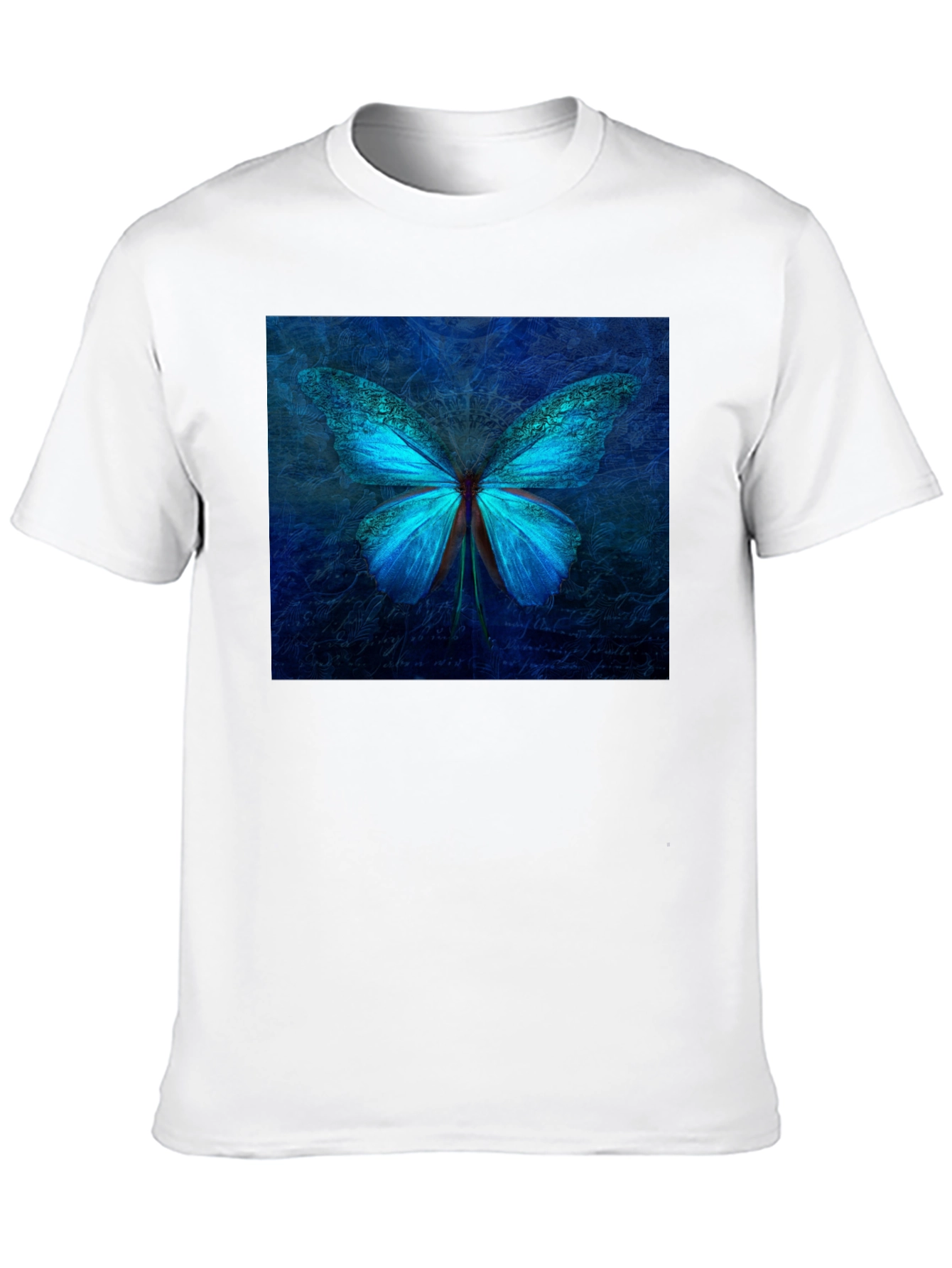 Black Butterfly Graphic Tee - Stylish Black Cotton T-Shirt view 10