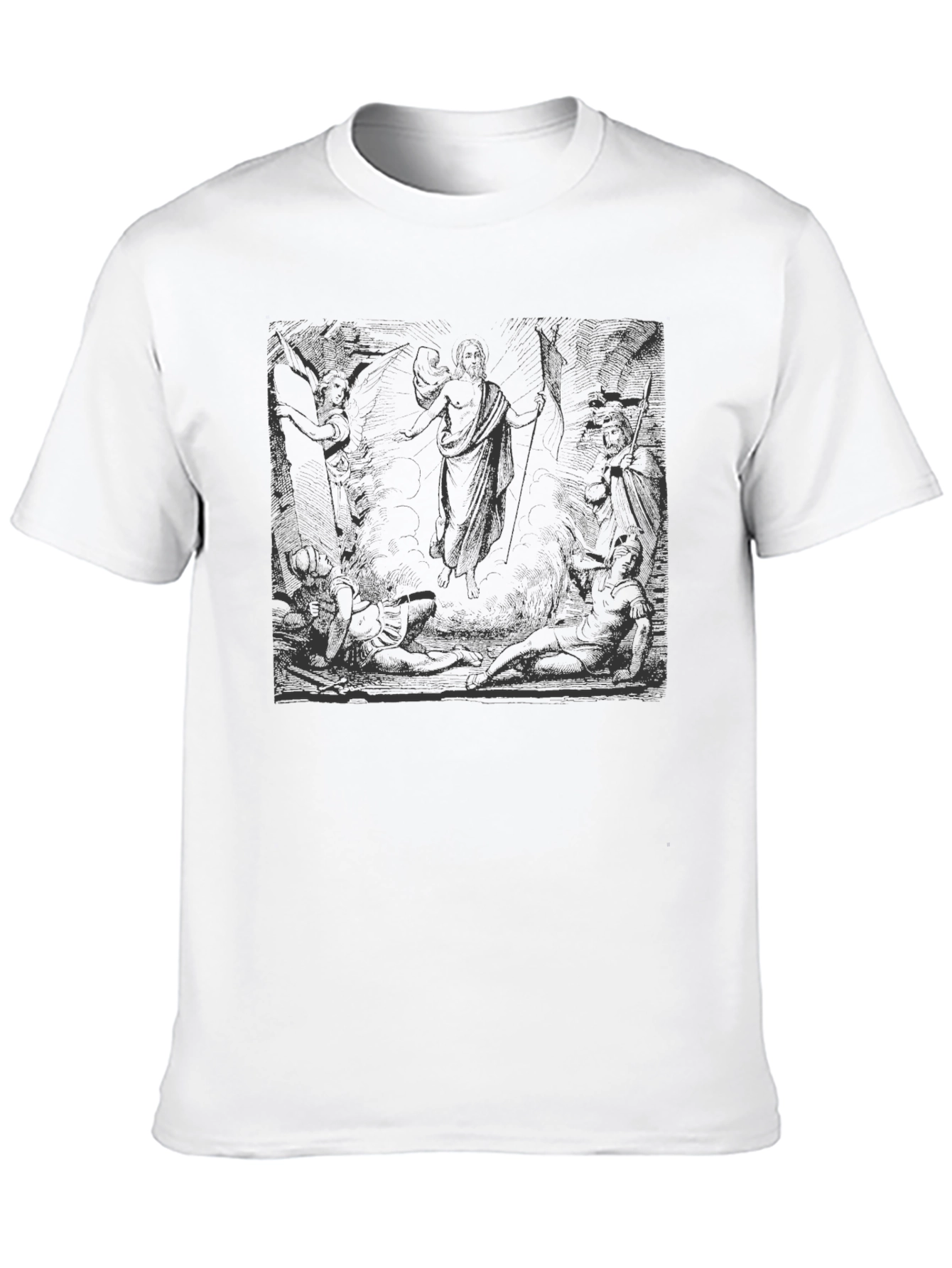 Black Graphic Print Black T-Shirt view 10