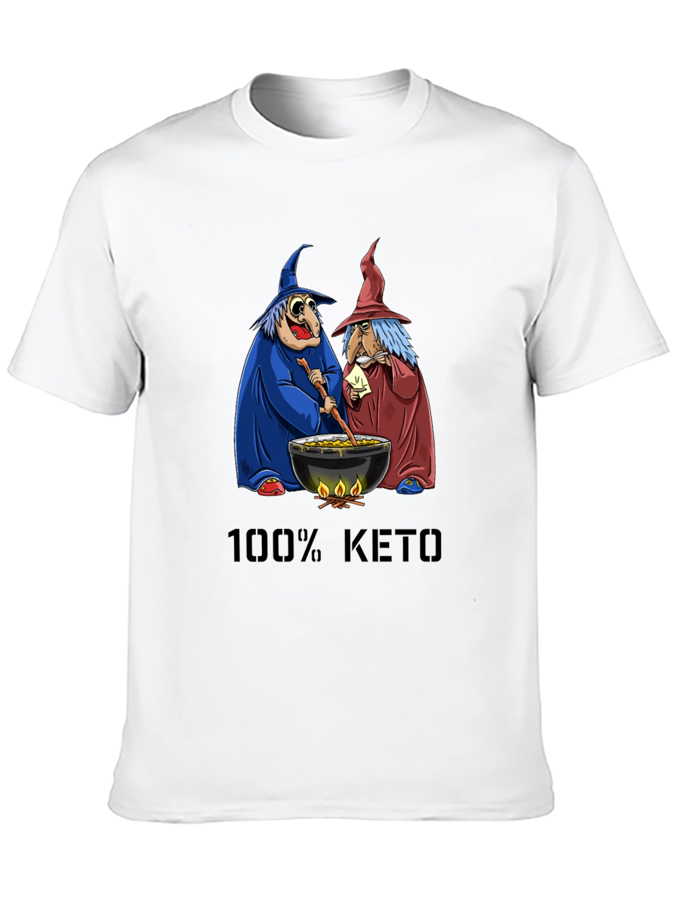 100% Keto Witches Cauldron Graphic Tee - 10