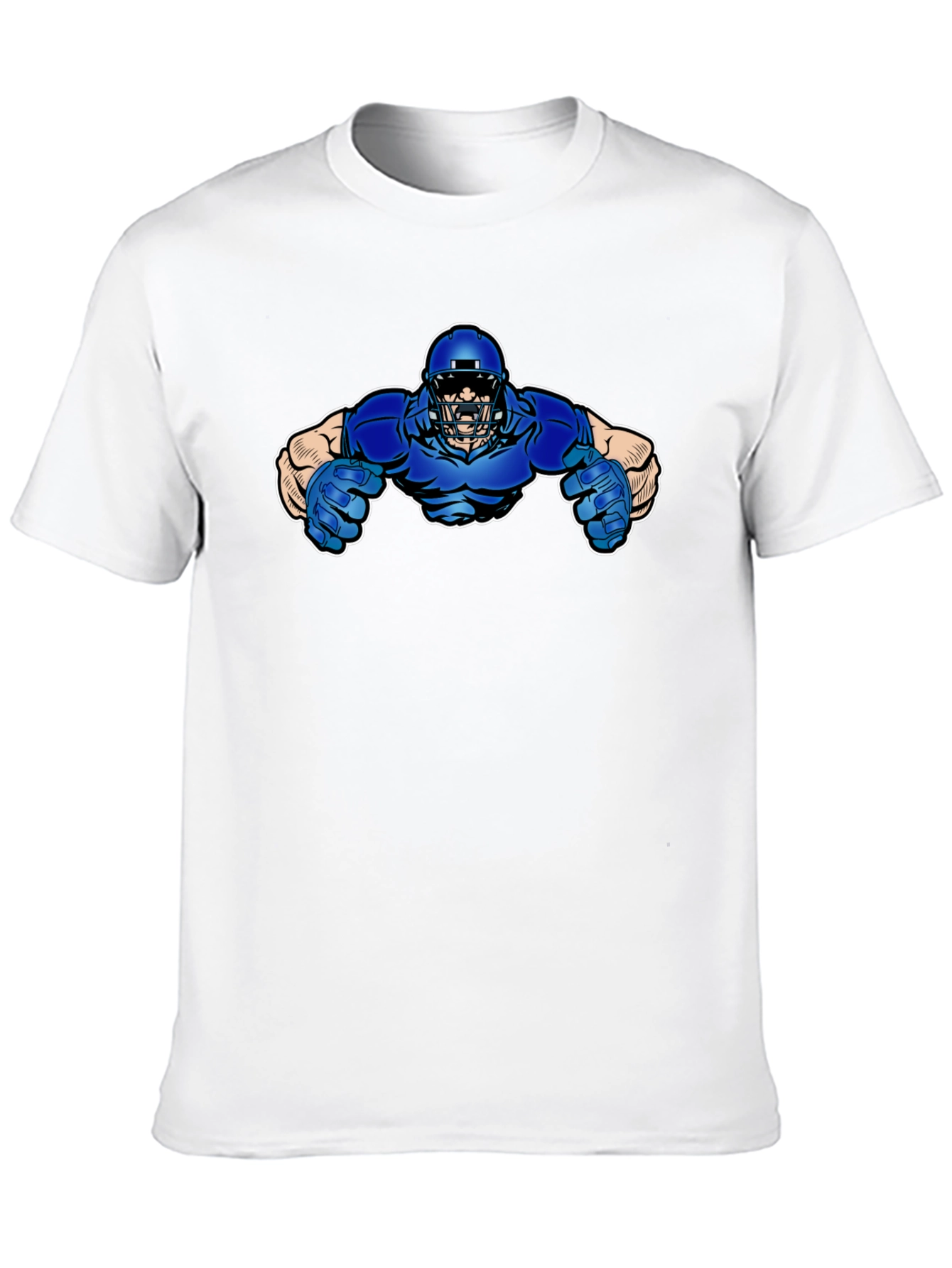 Black Football Player Graphic T-Shirt view 10