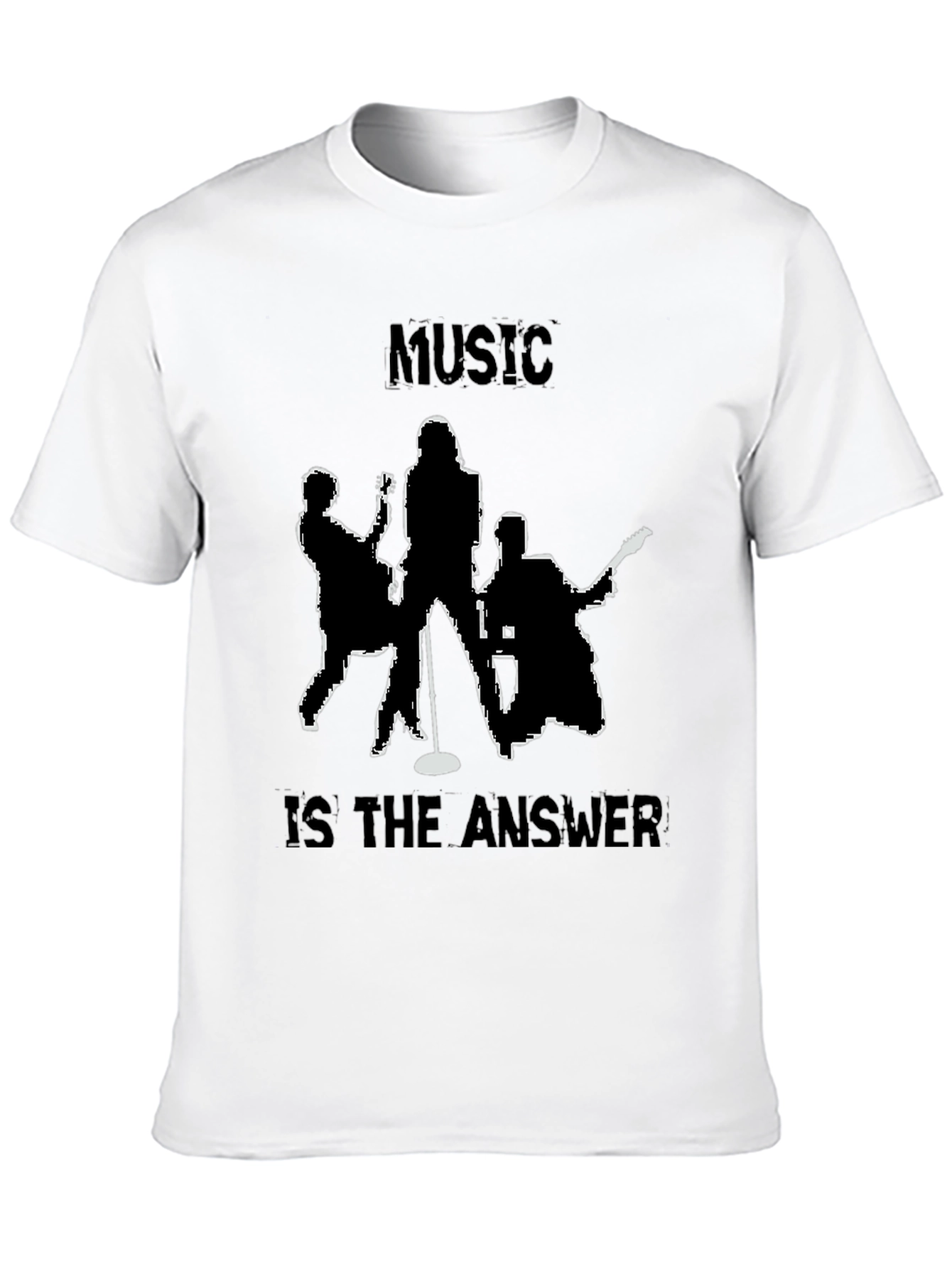 Black Music is the Answer Tee - Band Silhouette T-Shirt view 10