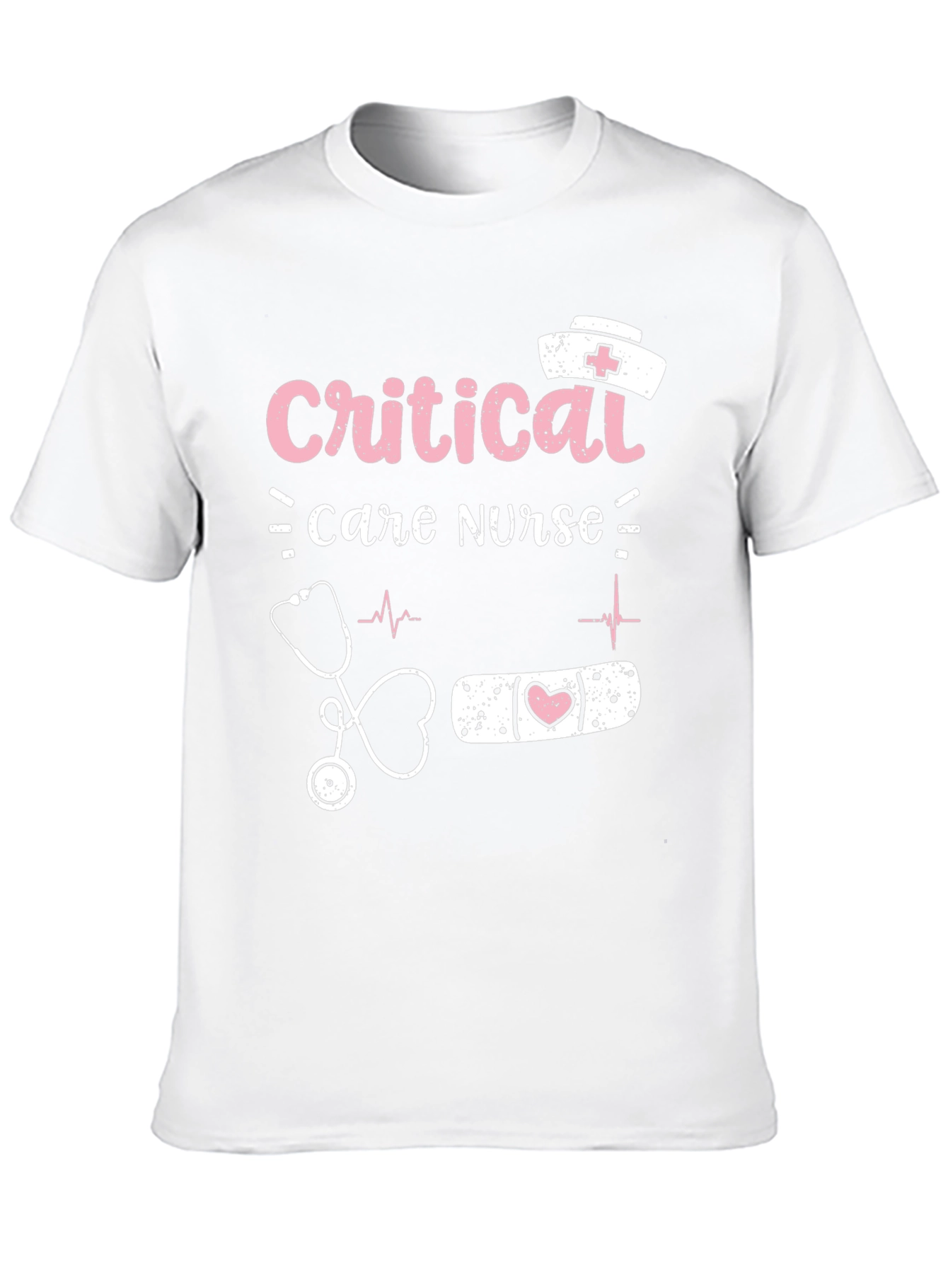 Black Critical Care Nurse Graphic T-Shirt view 10