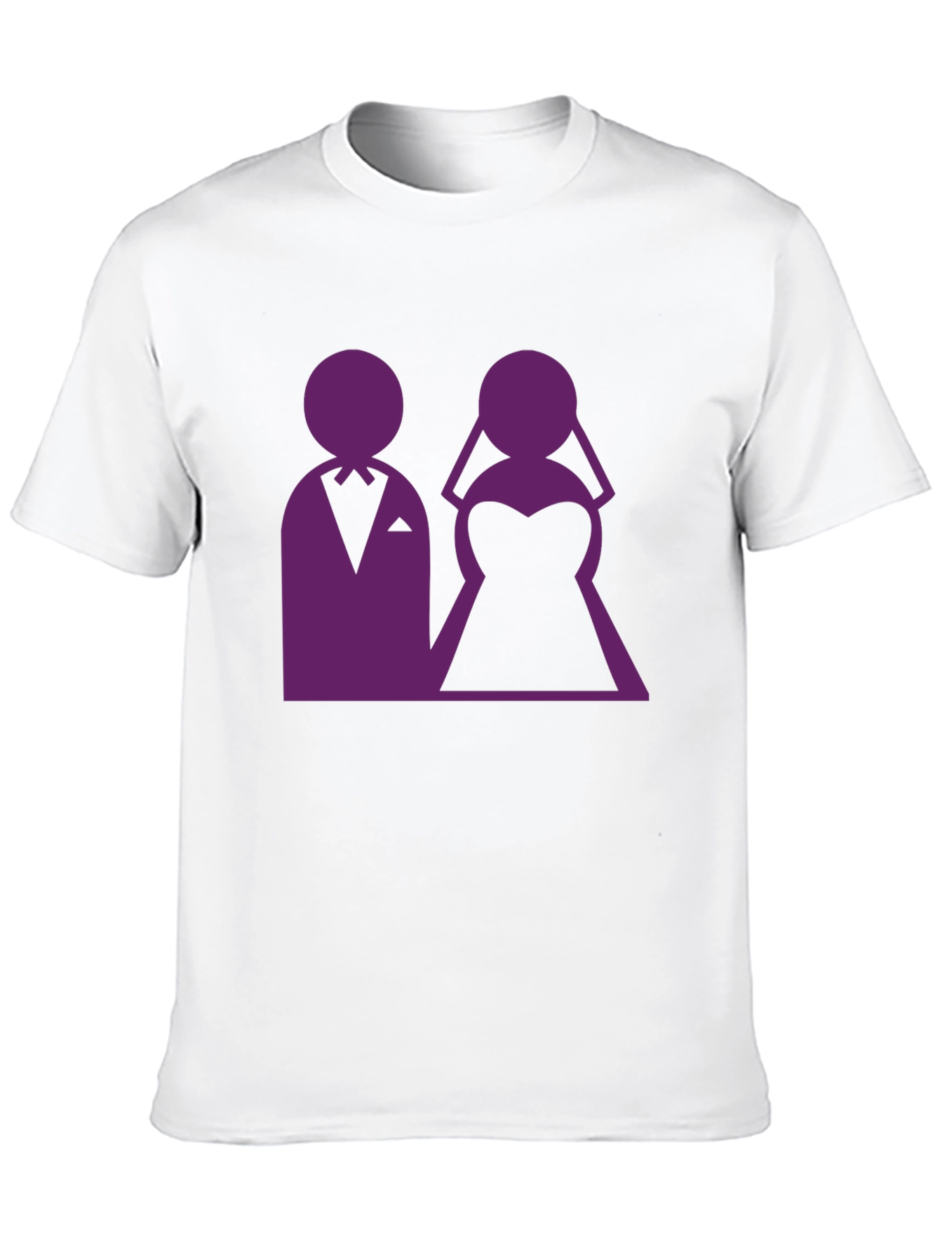 Black Wedding Couple Graphic Tee - Black view 10