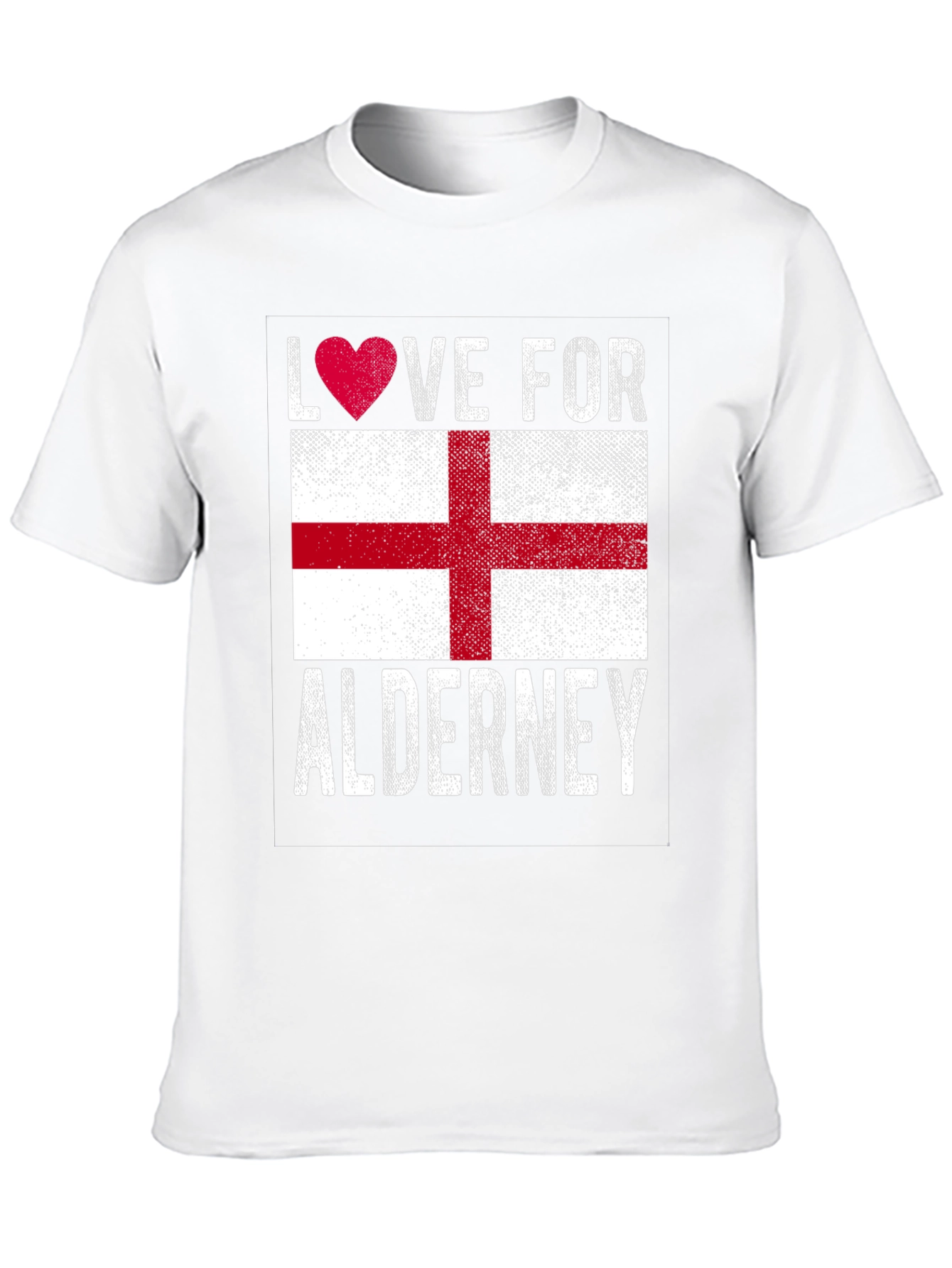 Black Love for Alderney Flag T-Shirt view 10