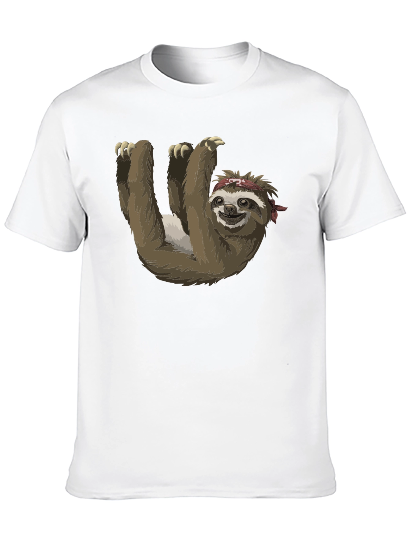 Black Sloth Bandit Black T-Shirt view 10