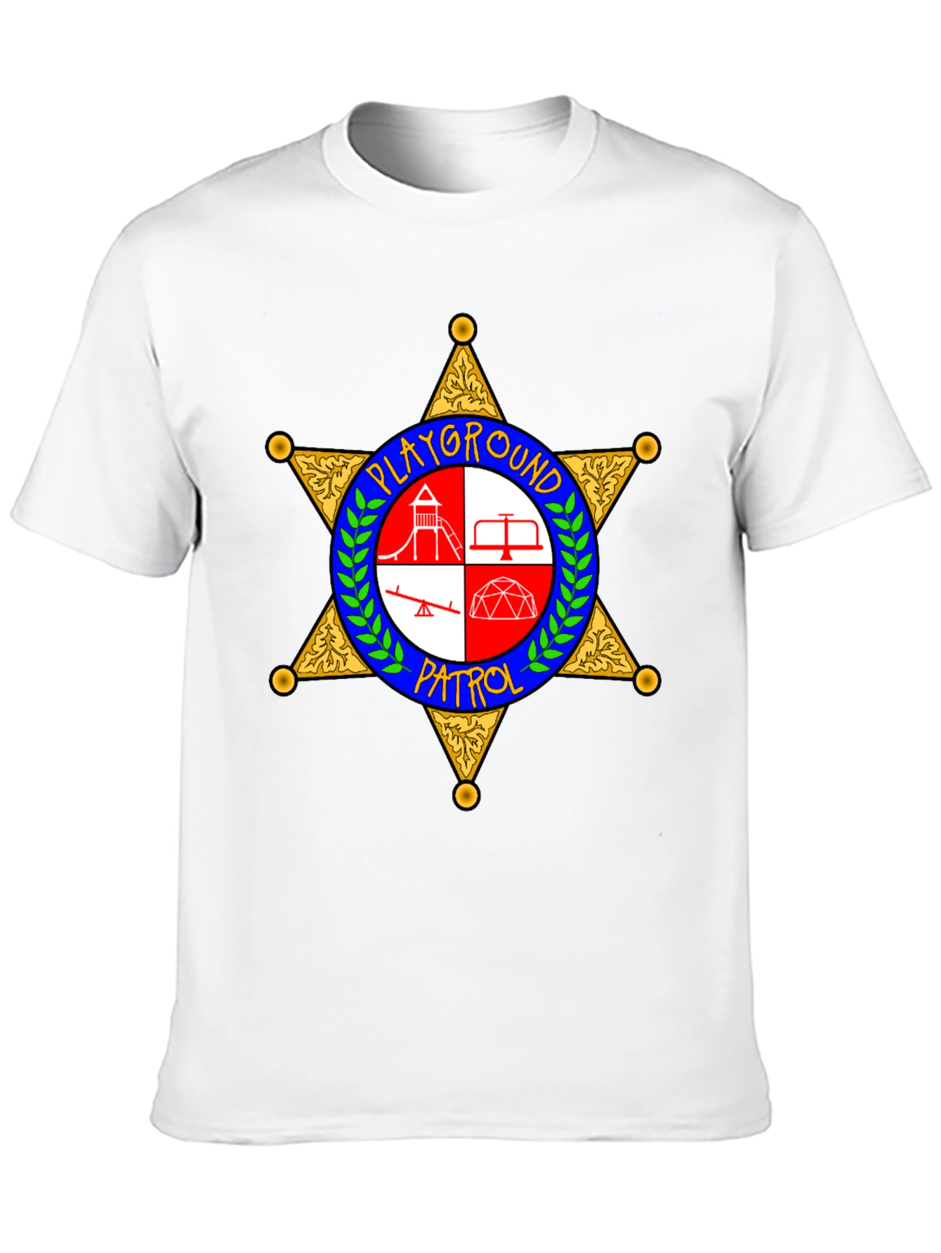 Black Playground Patrol Sheriff Star T-Shirt view 10