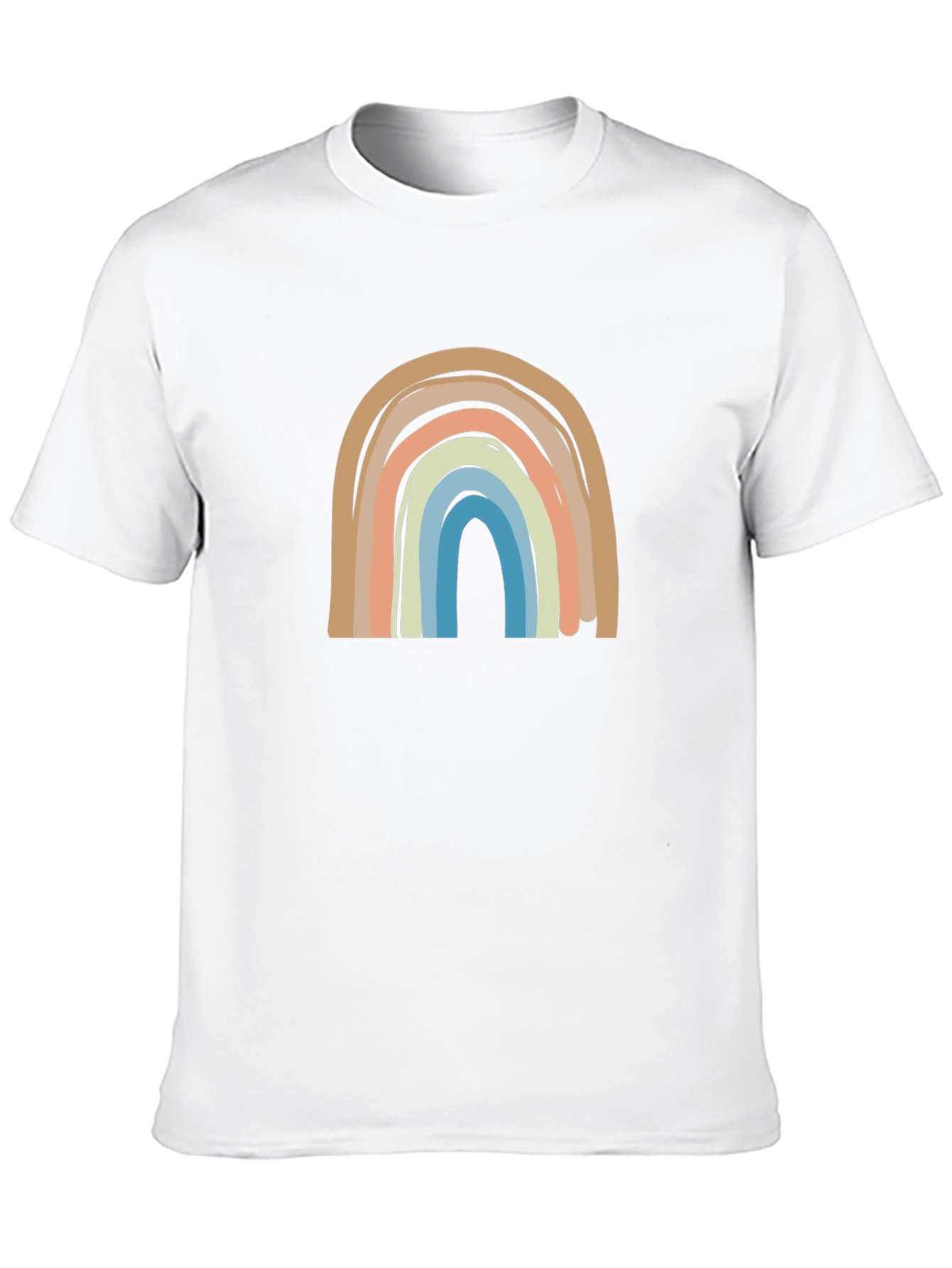 Black Boho Rainbow Graphic Tee - Casual Comfort view 10