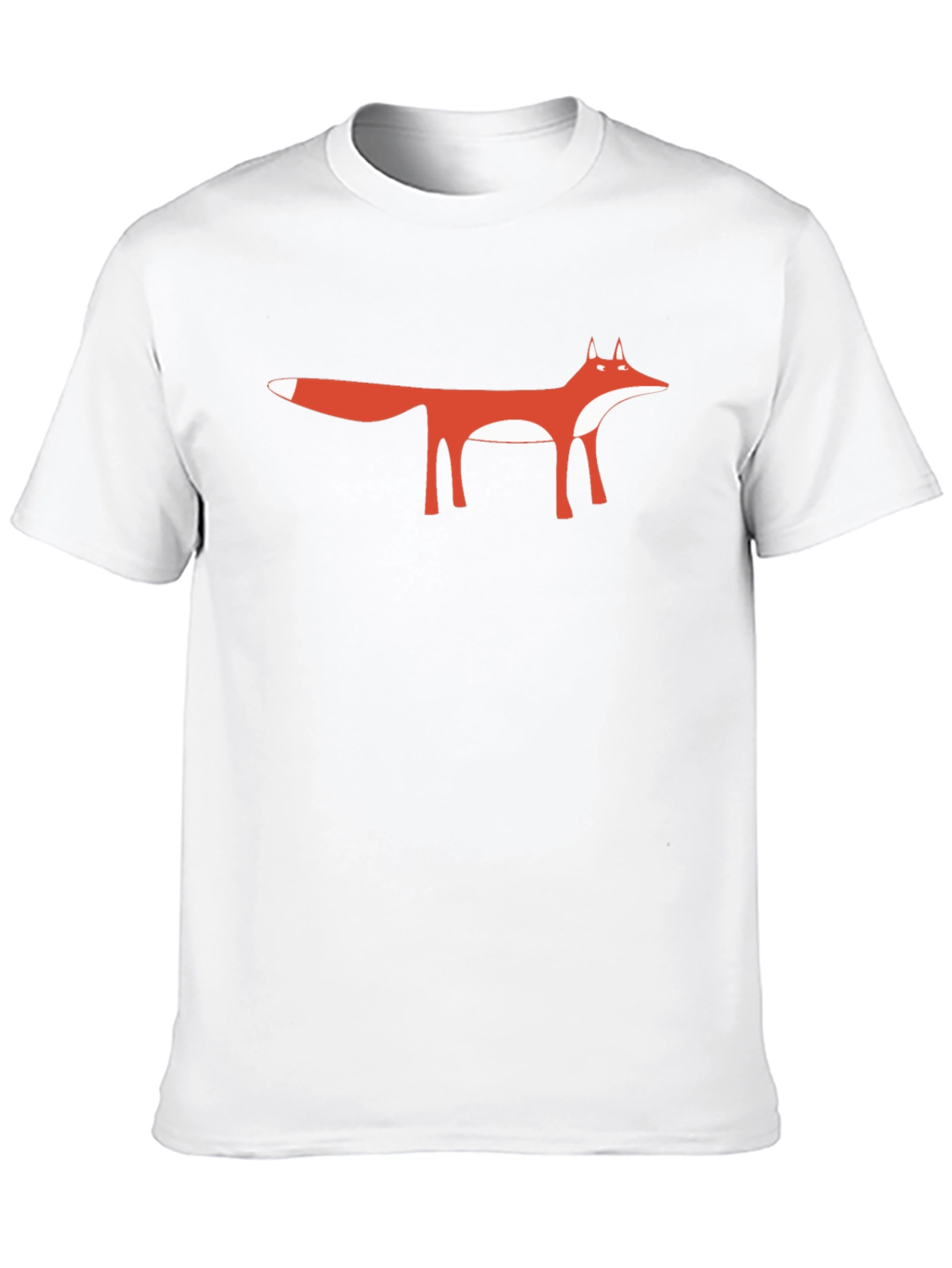 Black Fox Graphic Tee - Minimalist Animal Design Shirt view 10