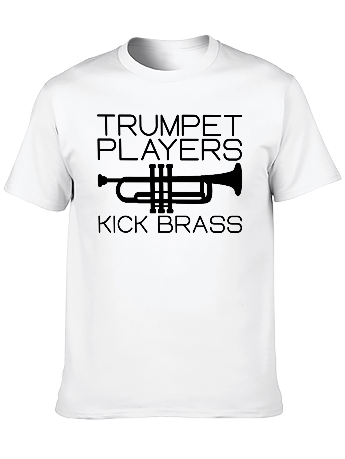Black Trumpet Players Kick Brass T-Shirt view 10