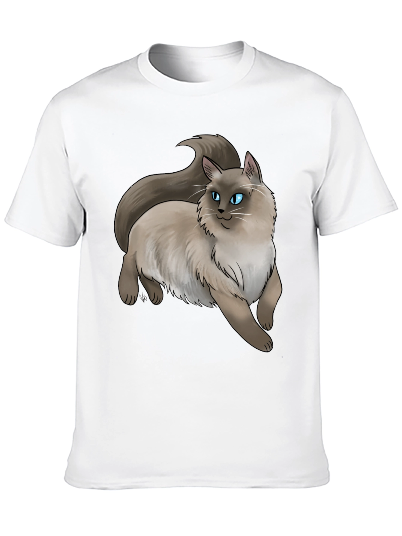 Black Ragdoll Cat T-Shirt - Cute Pet Graphic Tee view 10