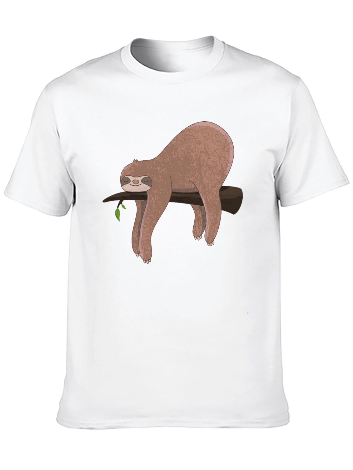 Black Lazy Sloth Graphic T-Shirt - Relaxed Fit view 10