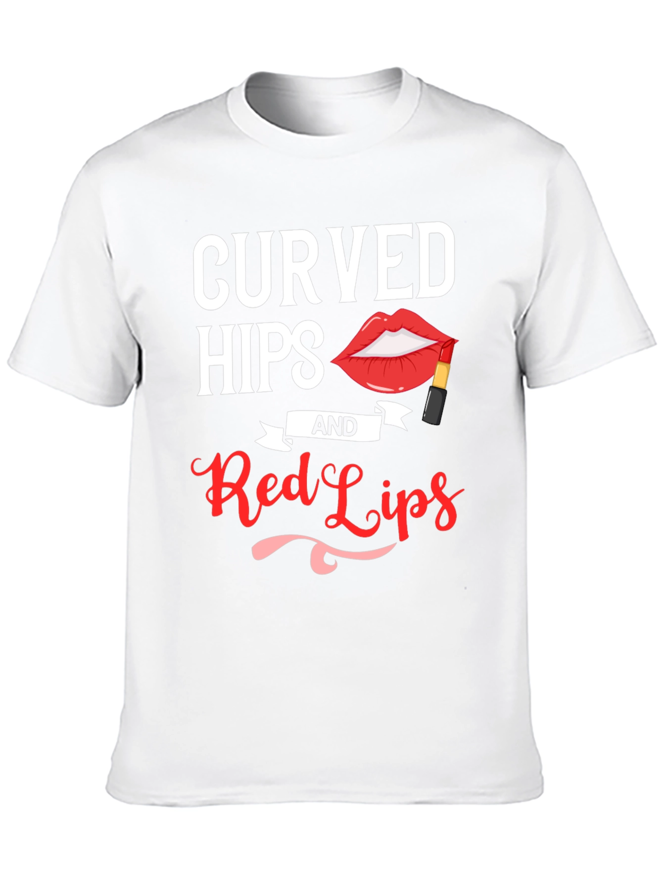 Curved Hips & Red Lips Graphic Tee - Unisex - 10