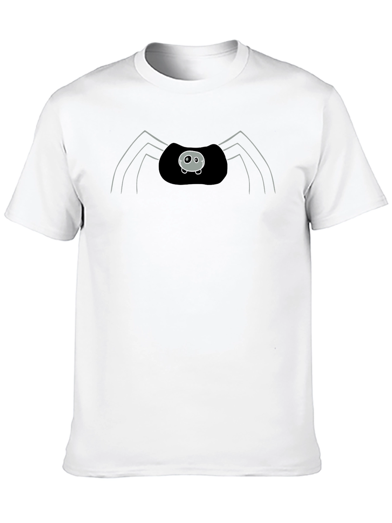 Black Cute Spider Graphic Print Black T-Shirt view 10