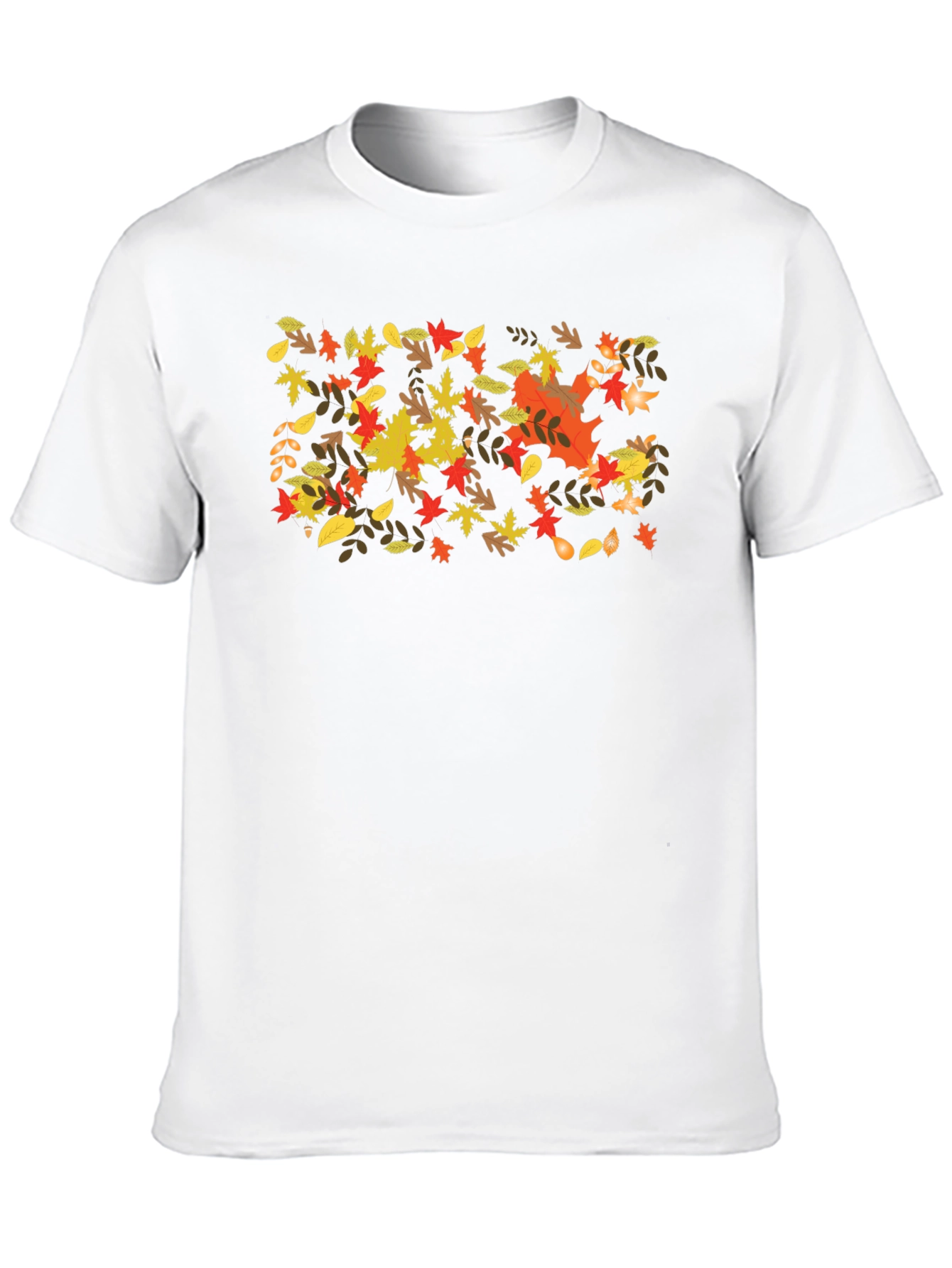 Black Autumn Leaves Graphic Tee - Fall Season Style view 10