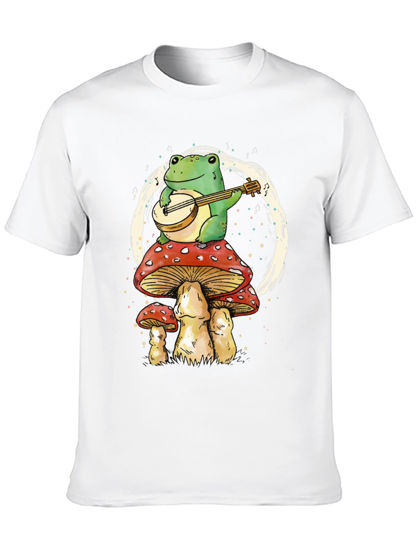 Black Frog on Mushroom T-Shirt view 10