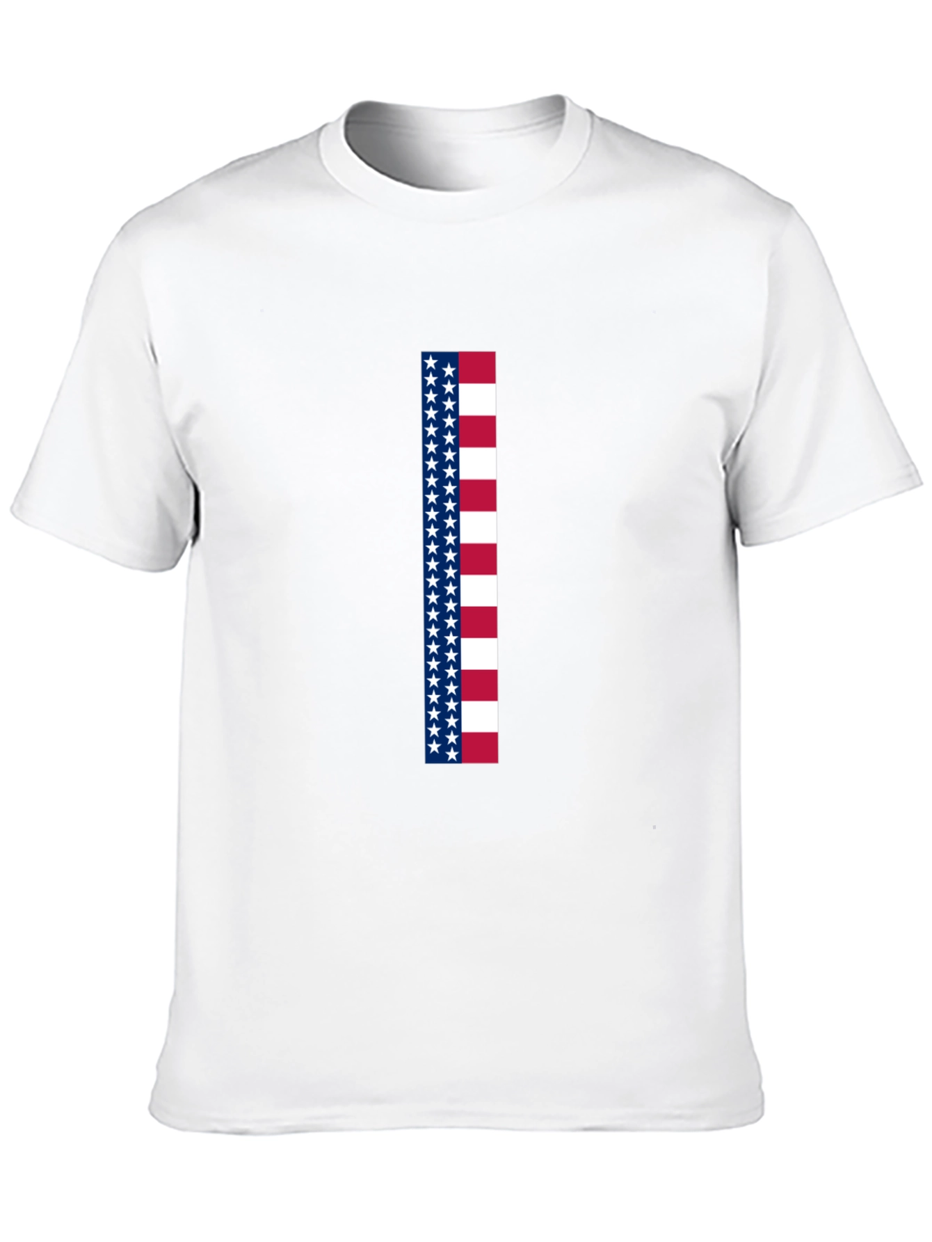 Black American Flag Stripe Graphic Tee view 10