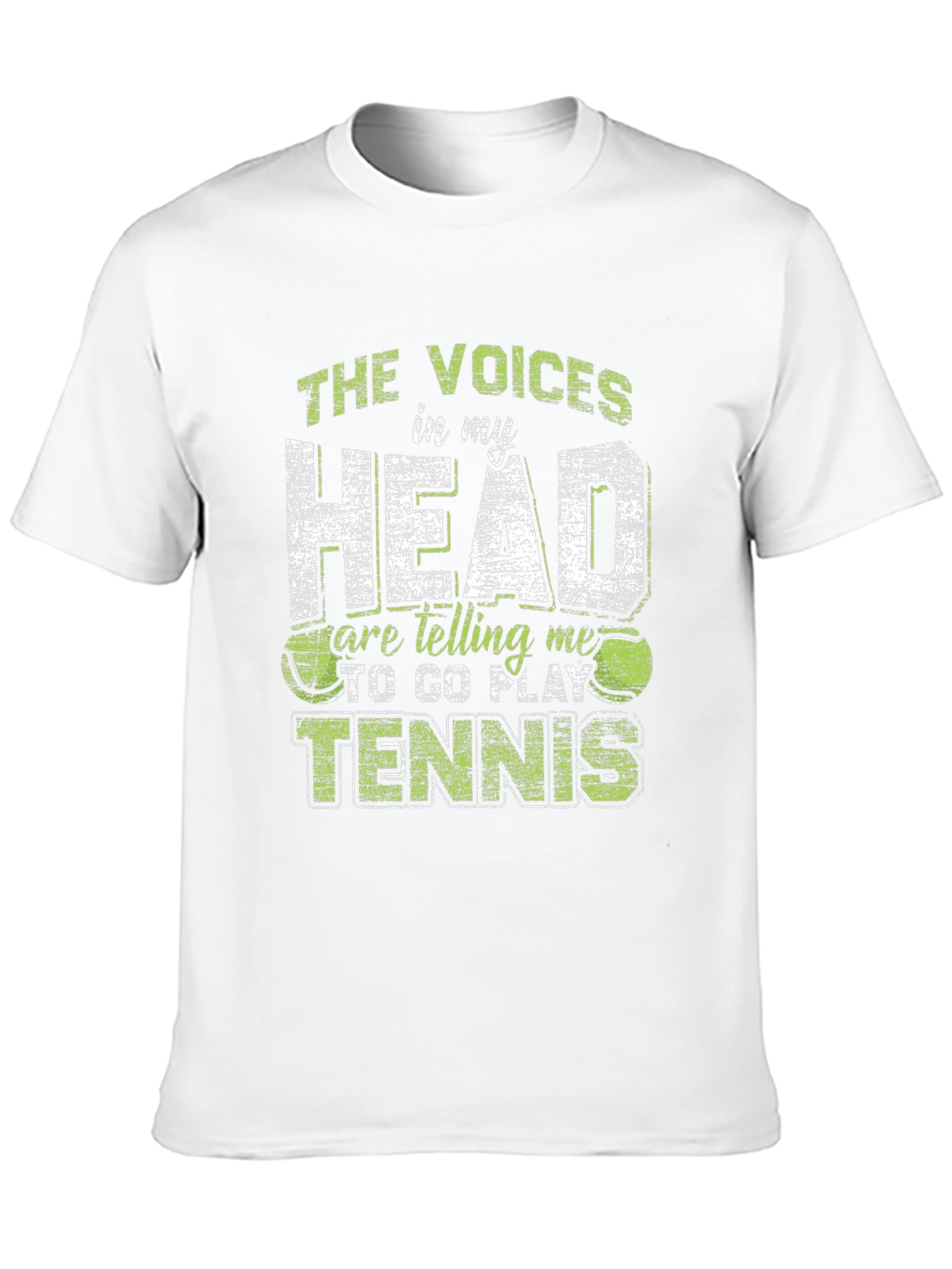 Black Tennis Lover T-Shirt - The Voices in My Head view 10