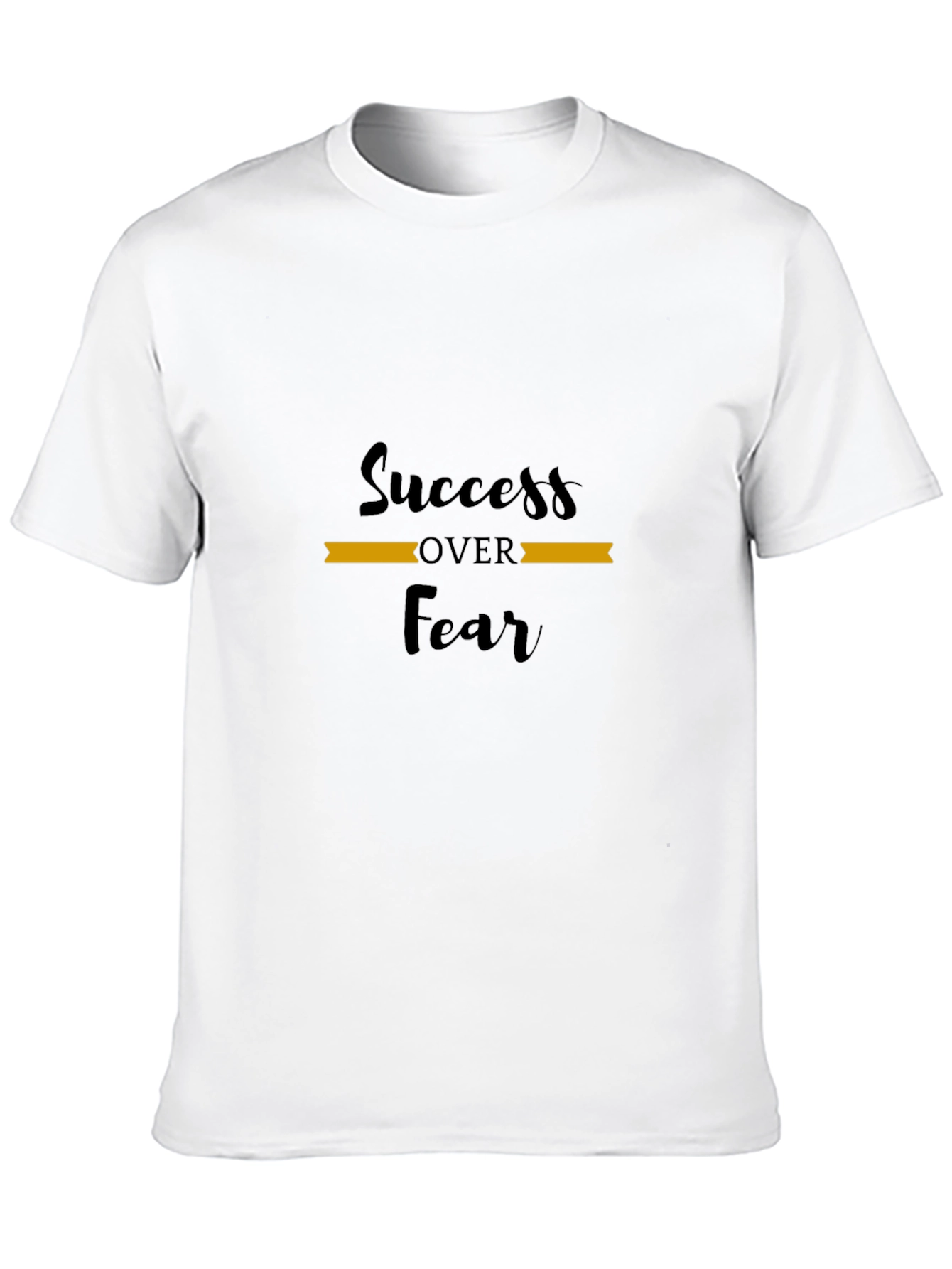 Black Success Over Fear Black T-Shirt view 10