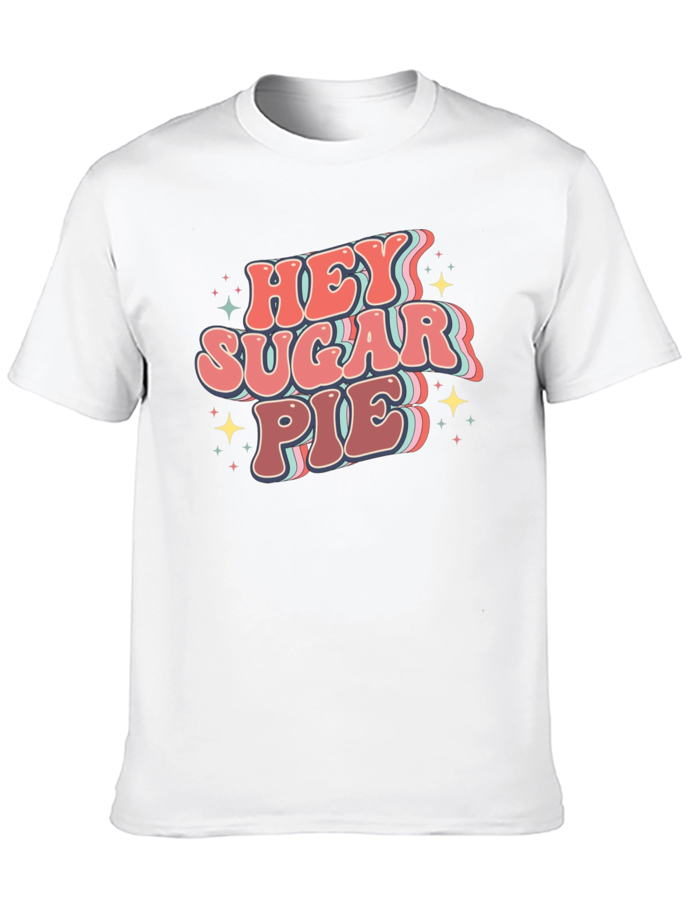 Black Hey Sugar Pie Graphic Tee - Retro Style view 10