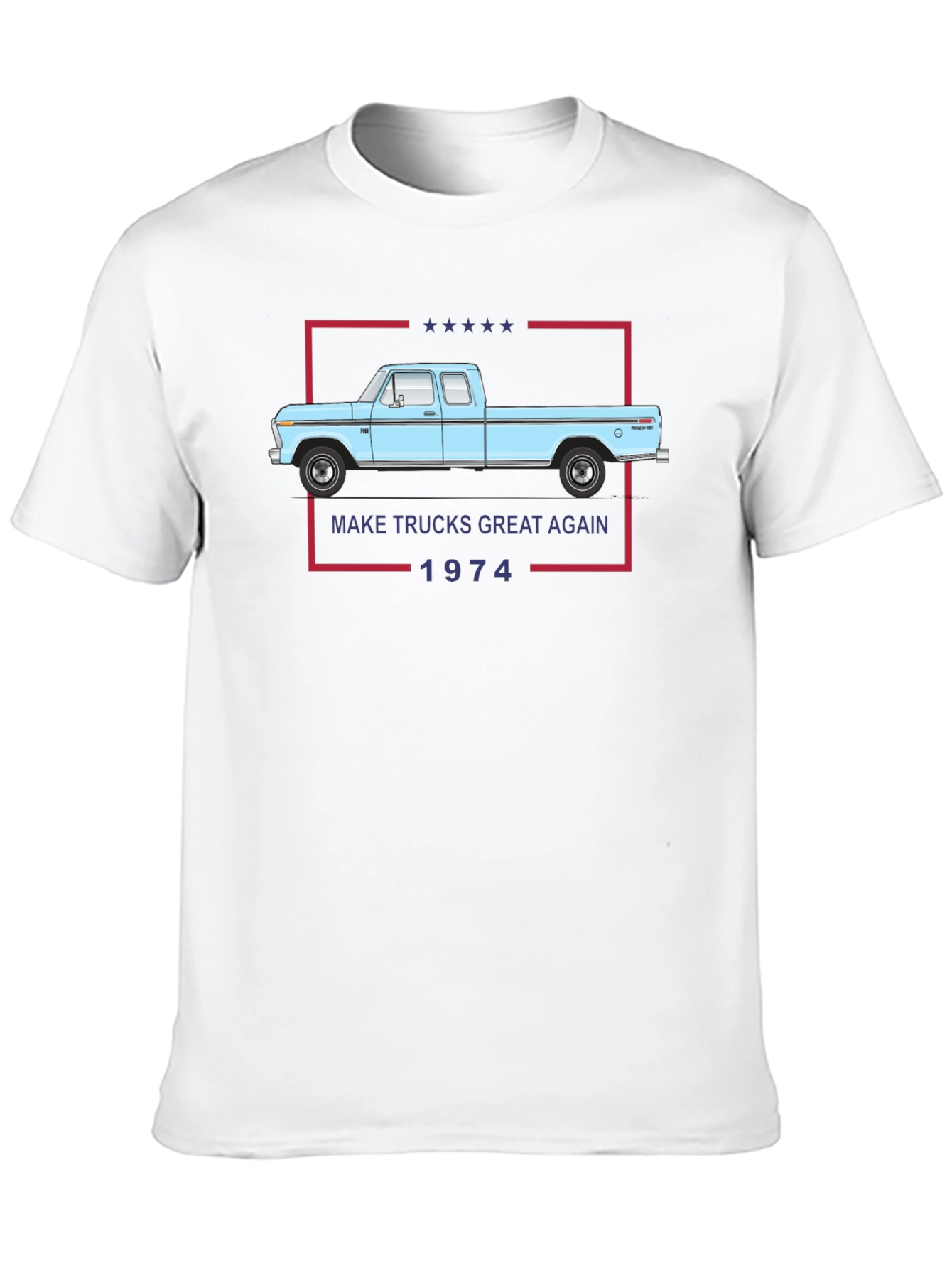 Black Make Trucks Great Again 1974 T-Shirt view 10