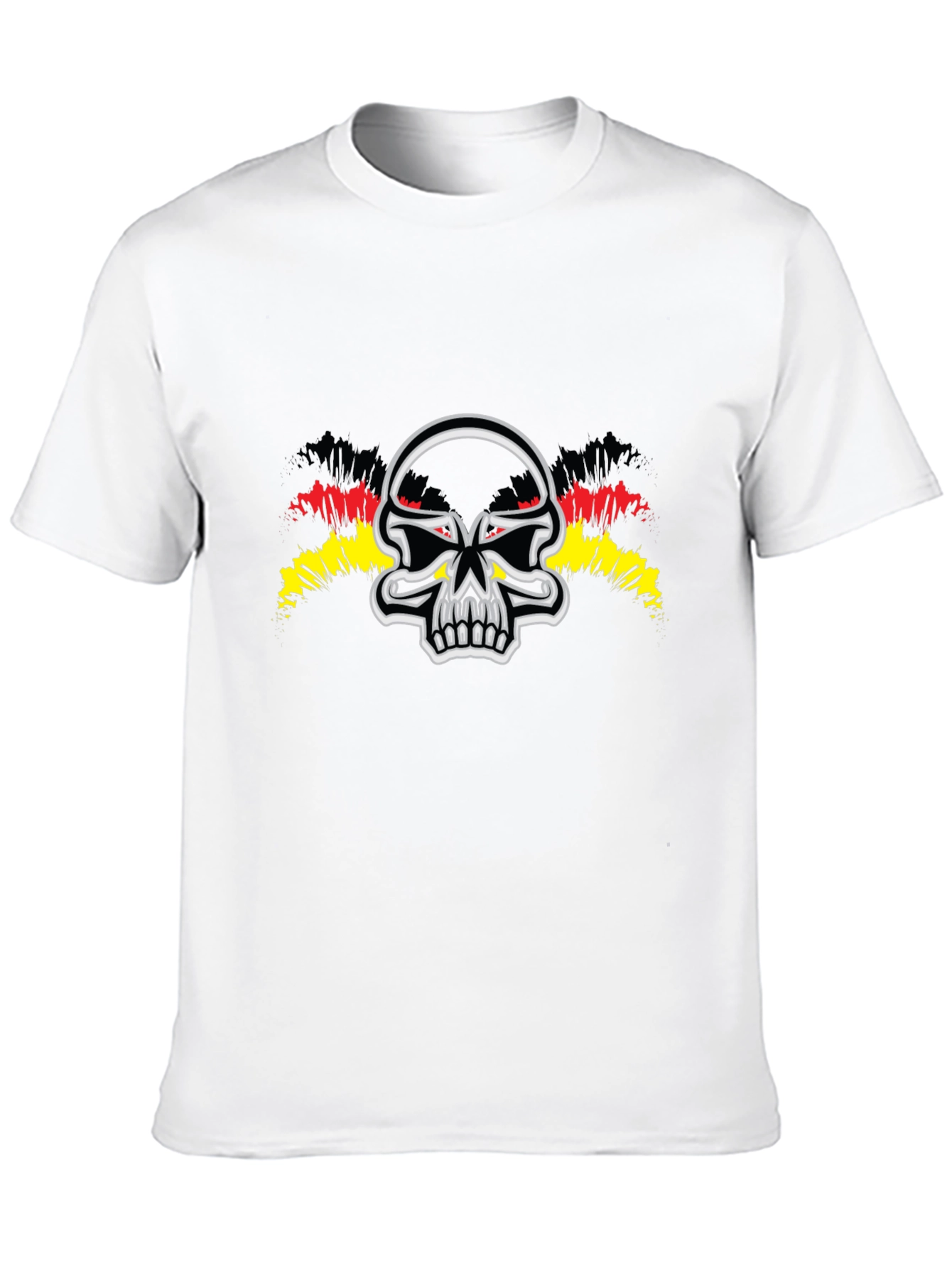 Black Skull Graphic Tee - Black Crew Neck view 10