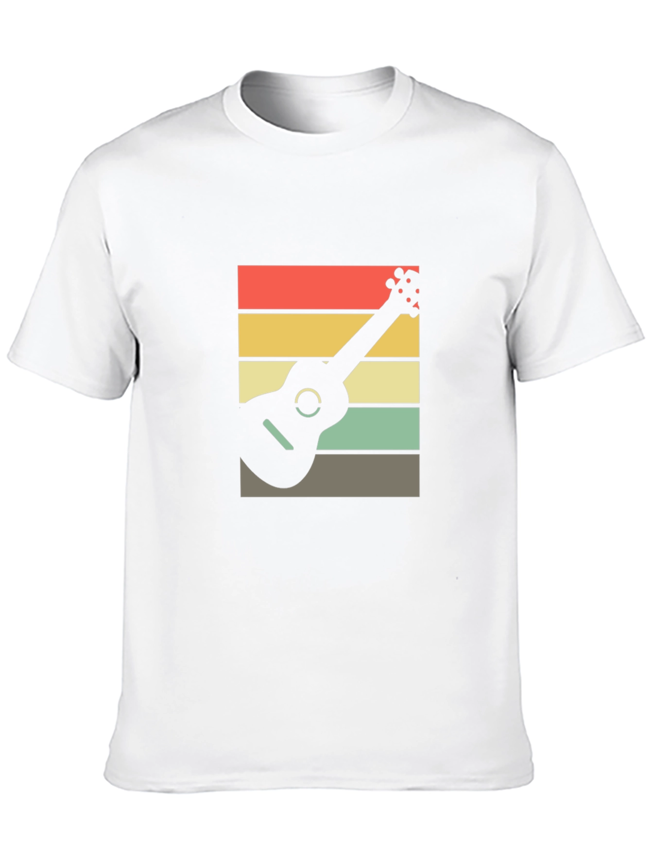 Black Retro Ukulele T-Shirt - Cool Musical Tee view 10
