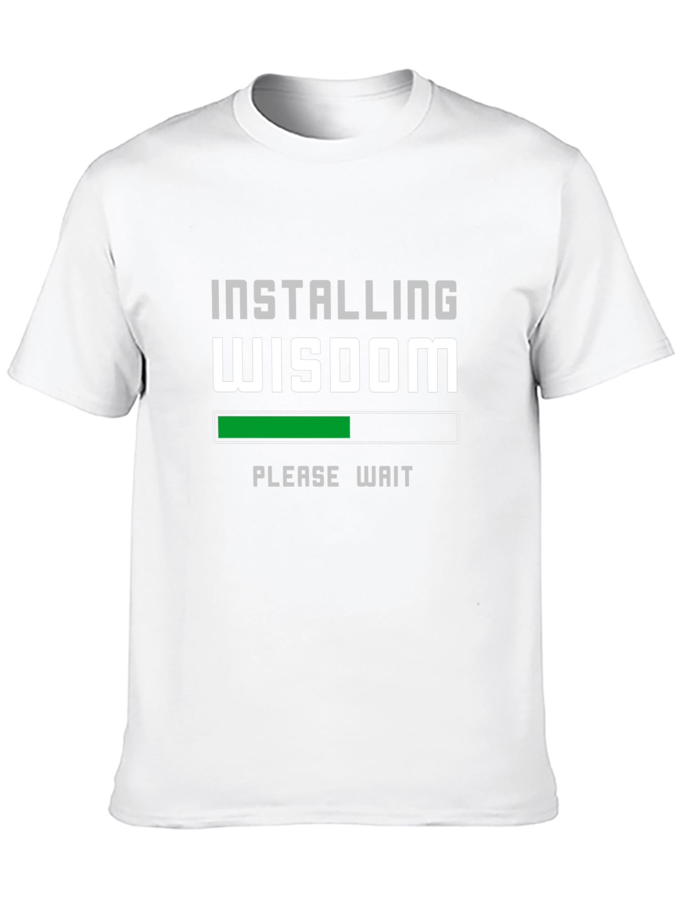 Black Installing Wisdom Funny Black T-Shirt view 10