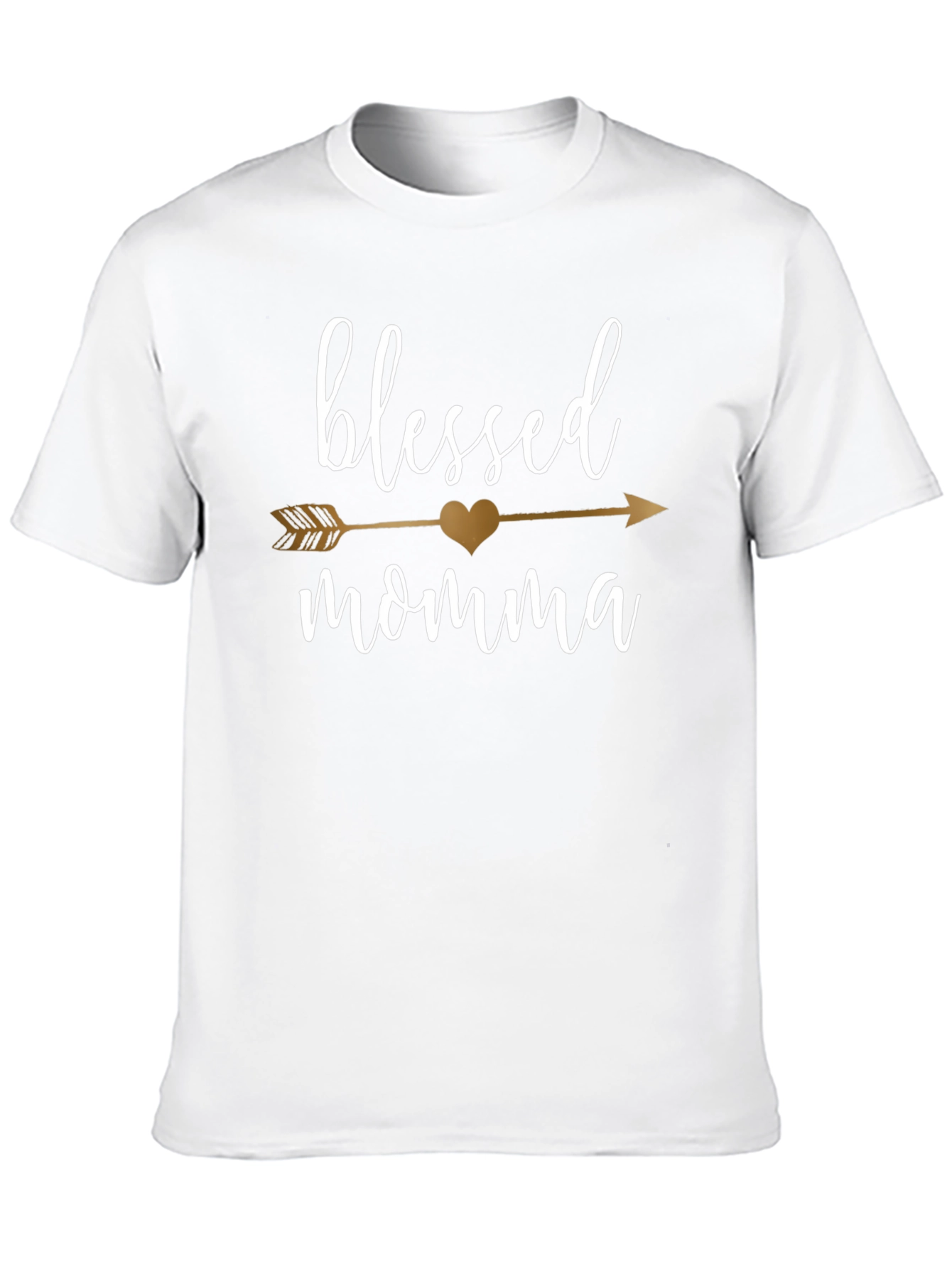 Black Blessed Momma Arrow T-Shirt view 10