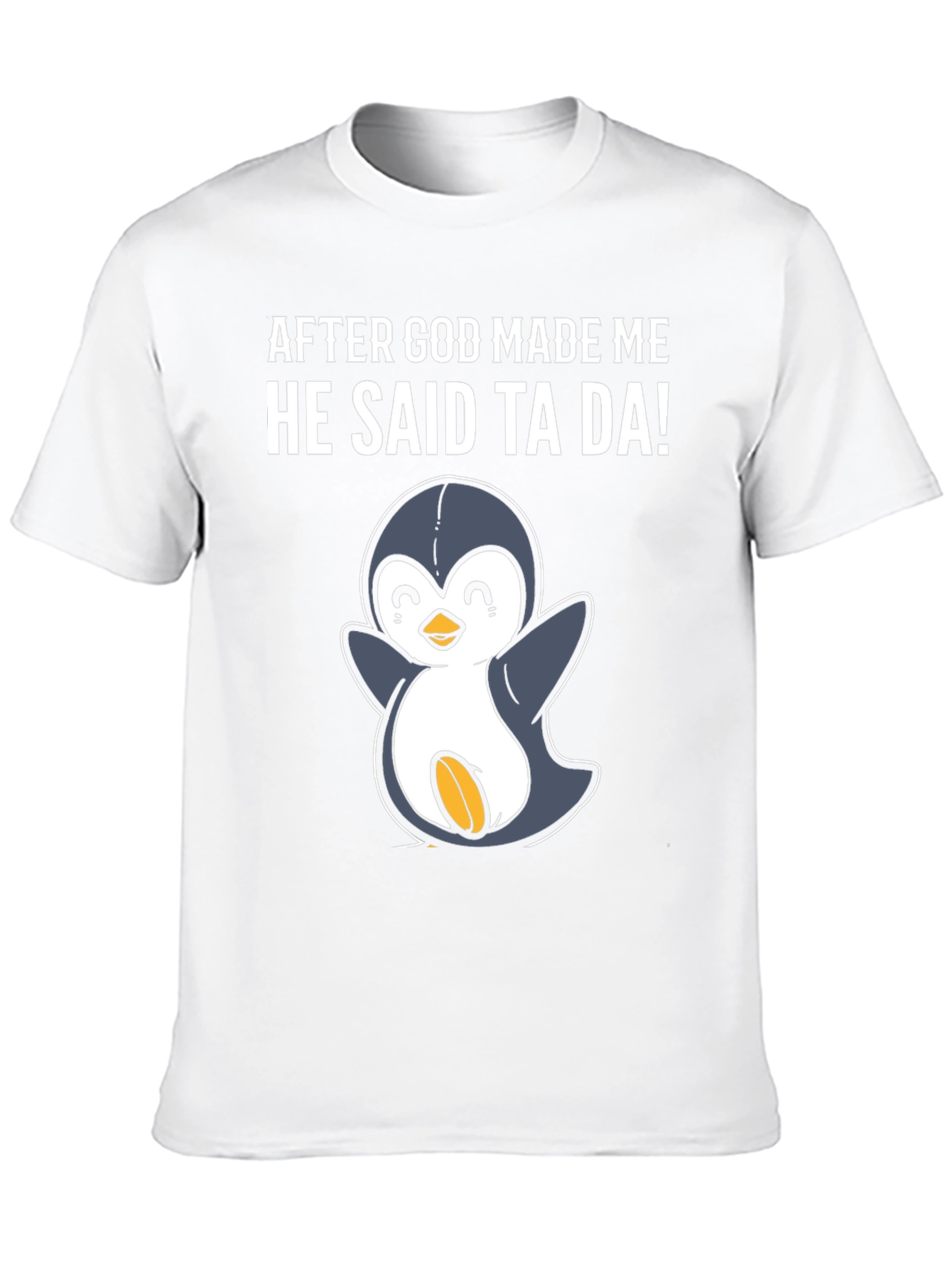 Black Funny Penguin Graphic T-Shirt view 10