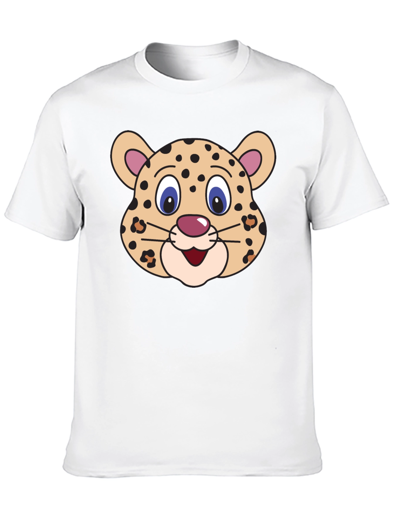Black Cartoon Leopard Graphic Tee view 10
