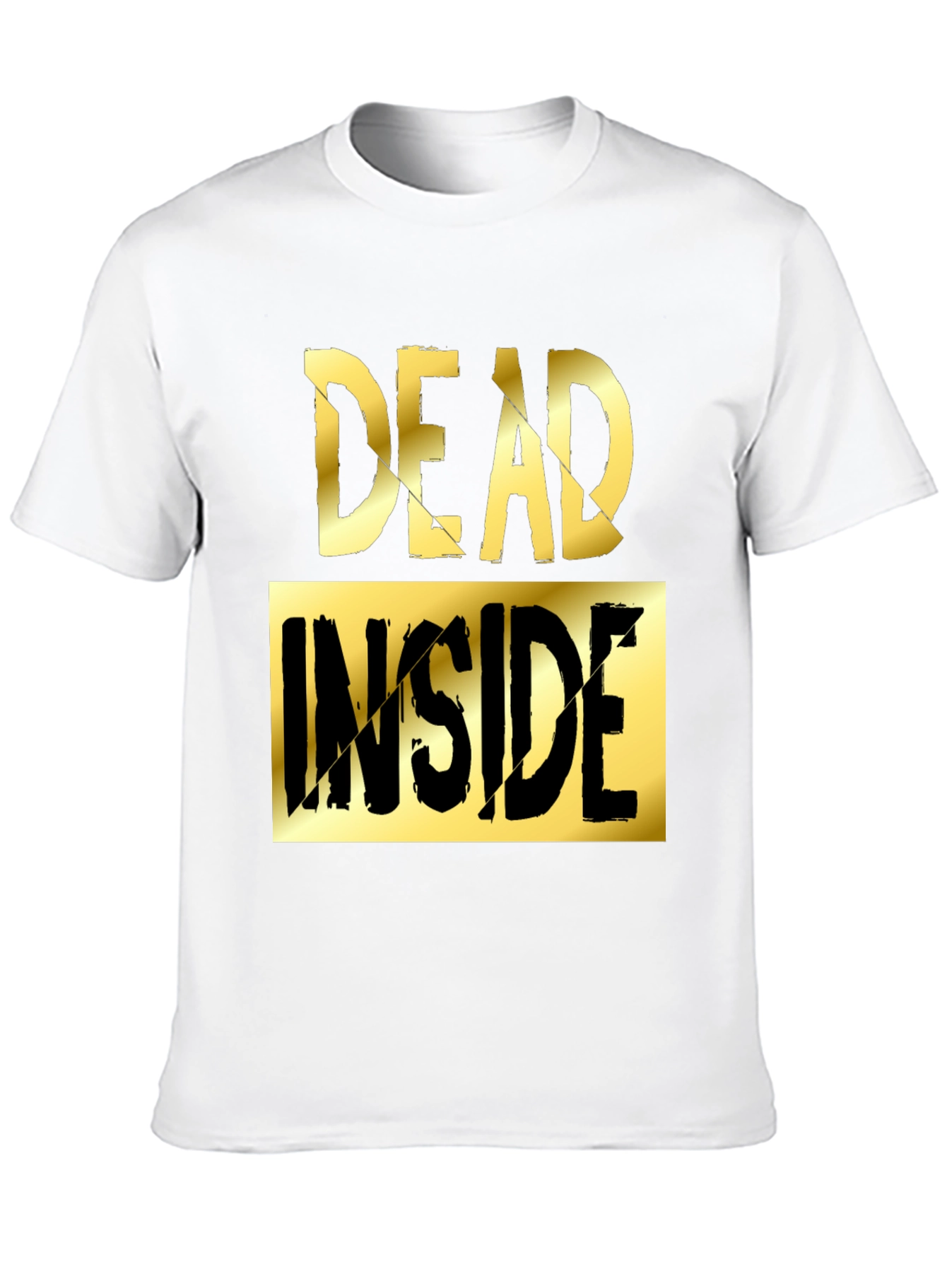 Black Dead Inside Graphic Tee - Men's Novelty T-Shirt view 10
