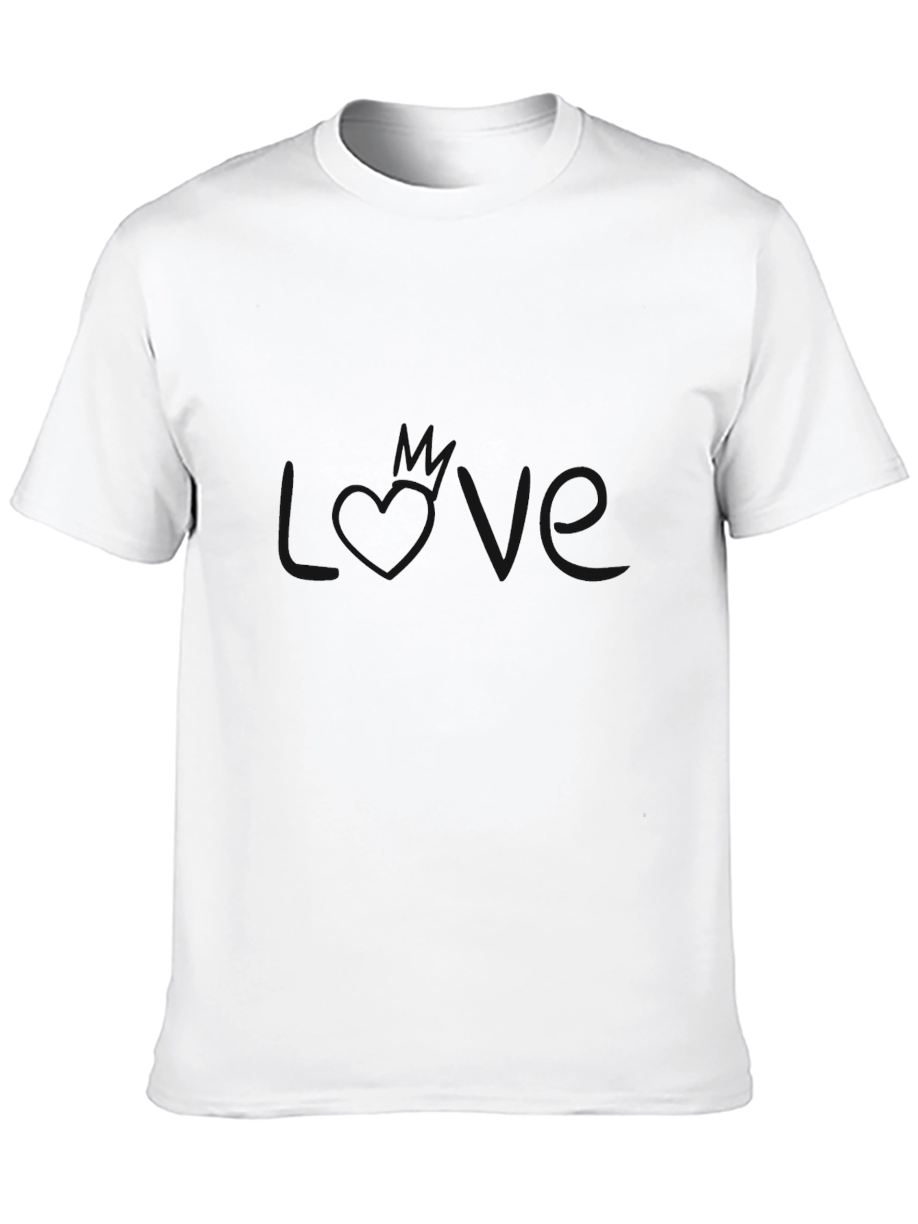 Black Men's Basic Black Crew Neck T-Shirt view 10