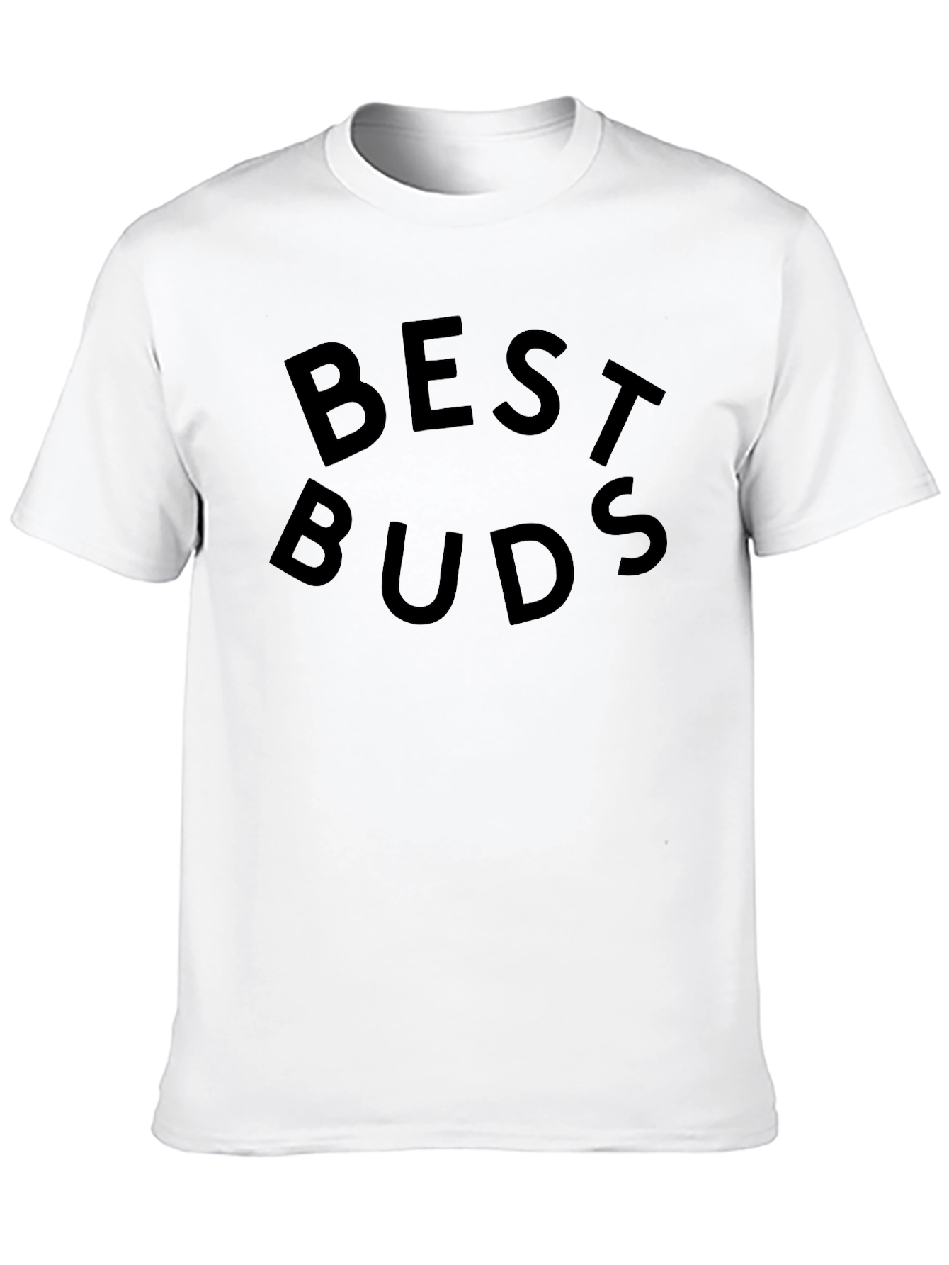 Black Best Buds Graphic Tee - Black Crewneck T-Shirt view 10