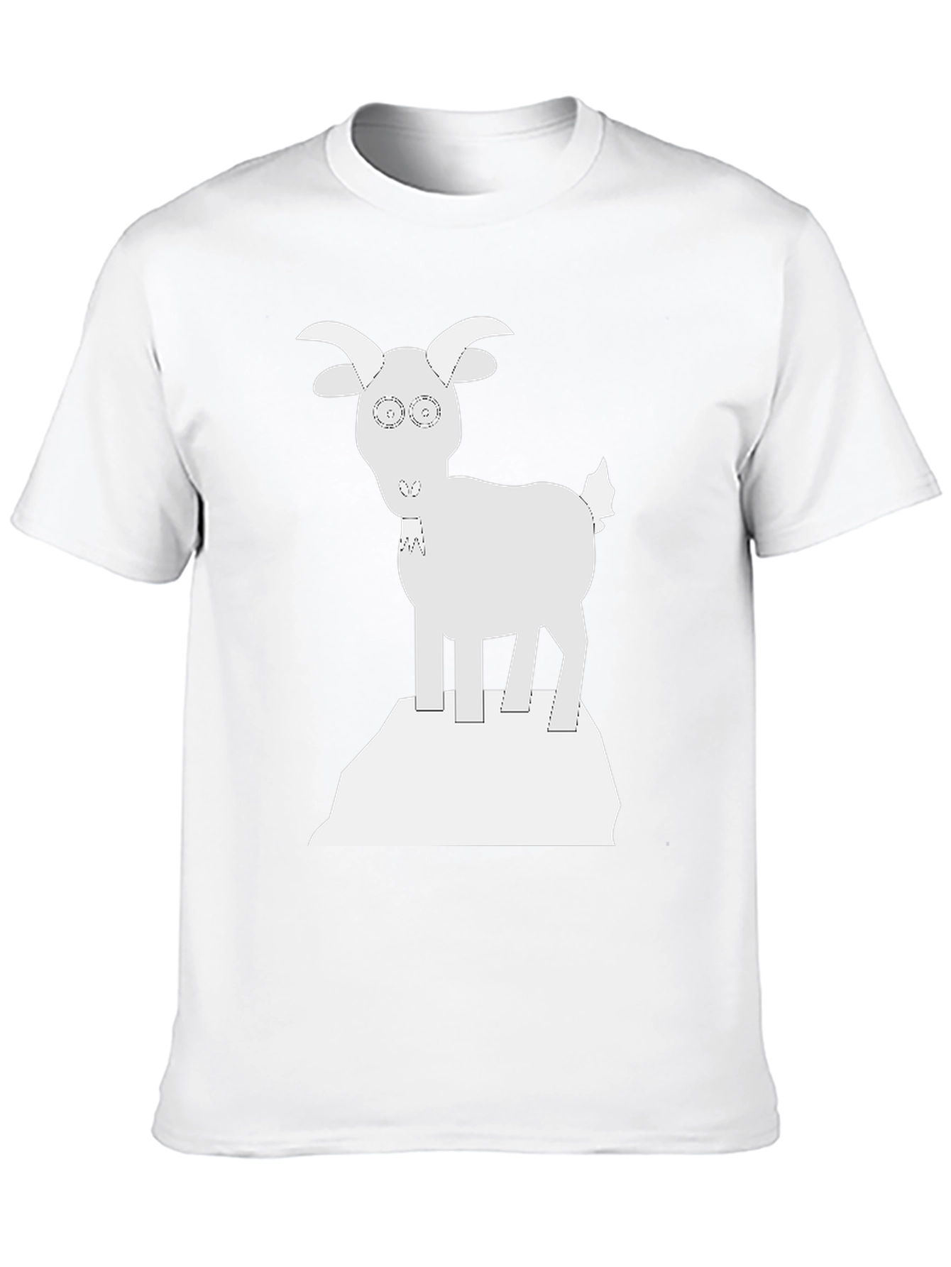 Black Goat on a Rock Graphic Tee - Black view 10