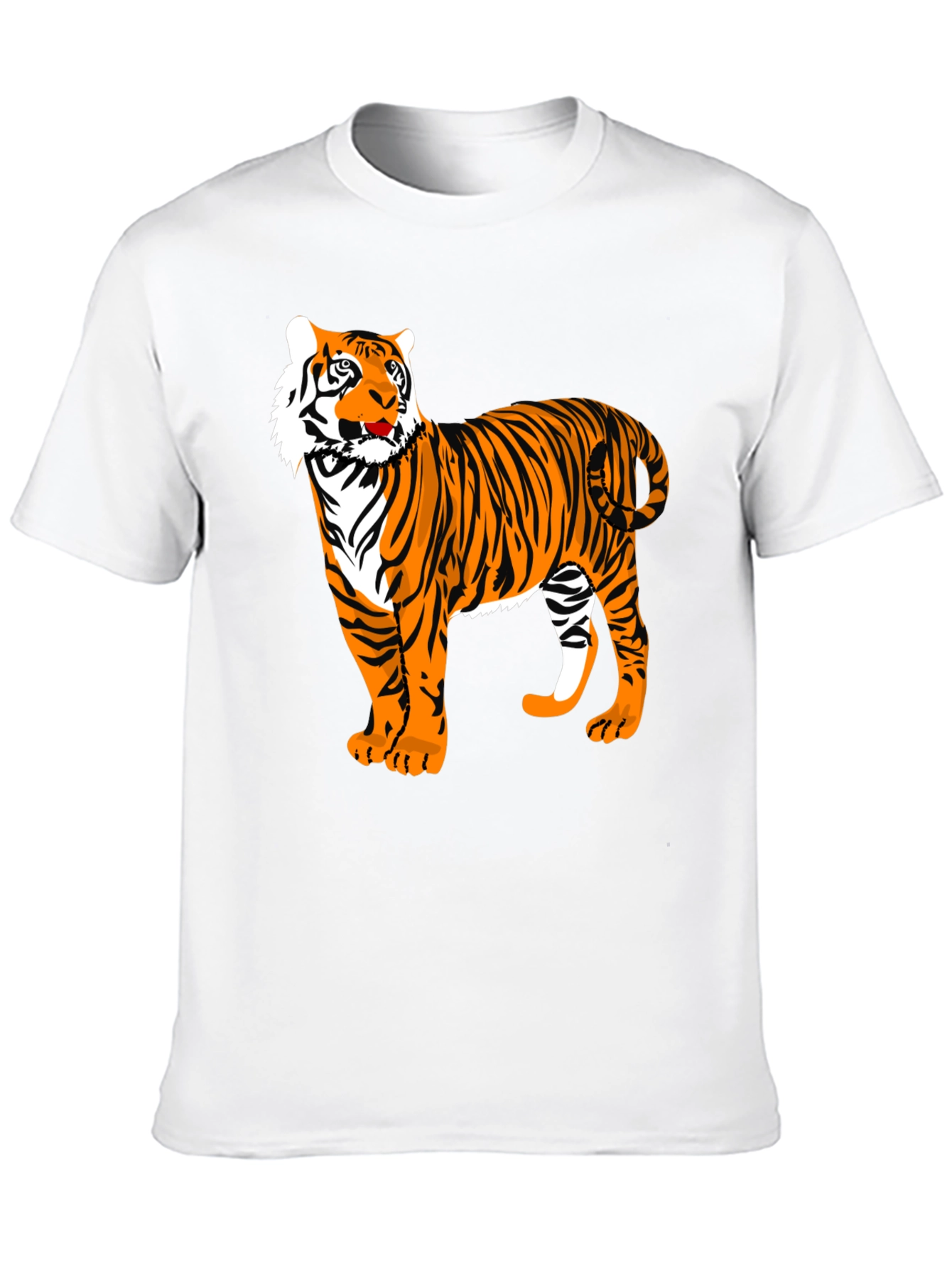 Black Bold Tiger Graphic Tee - Black Cotton view 10