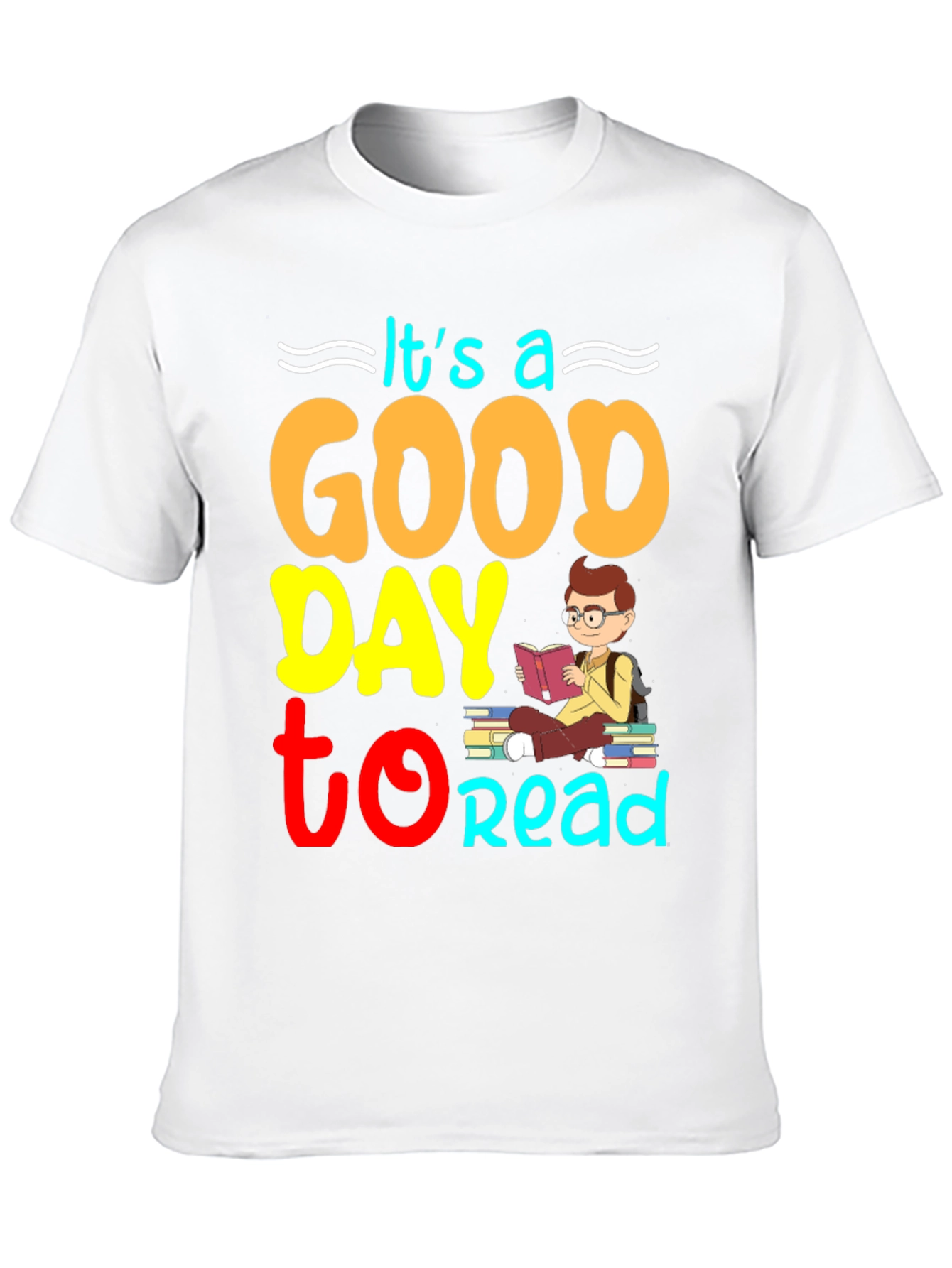 Black It's a Good Day to Read T-Shirt view 10