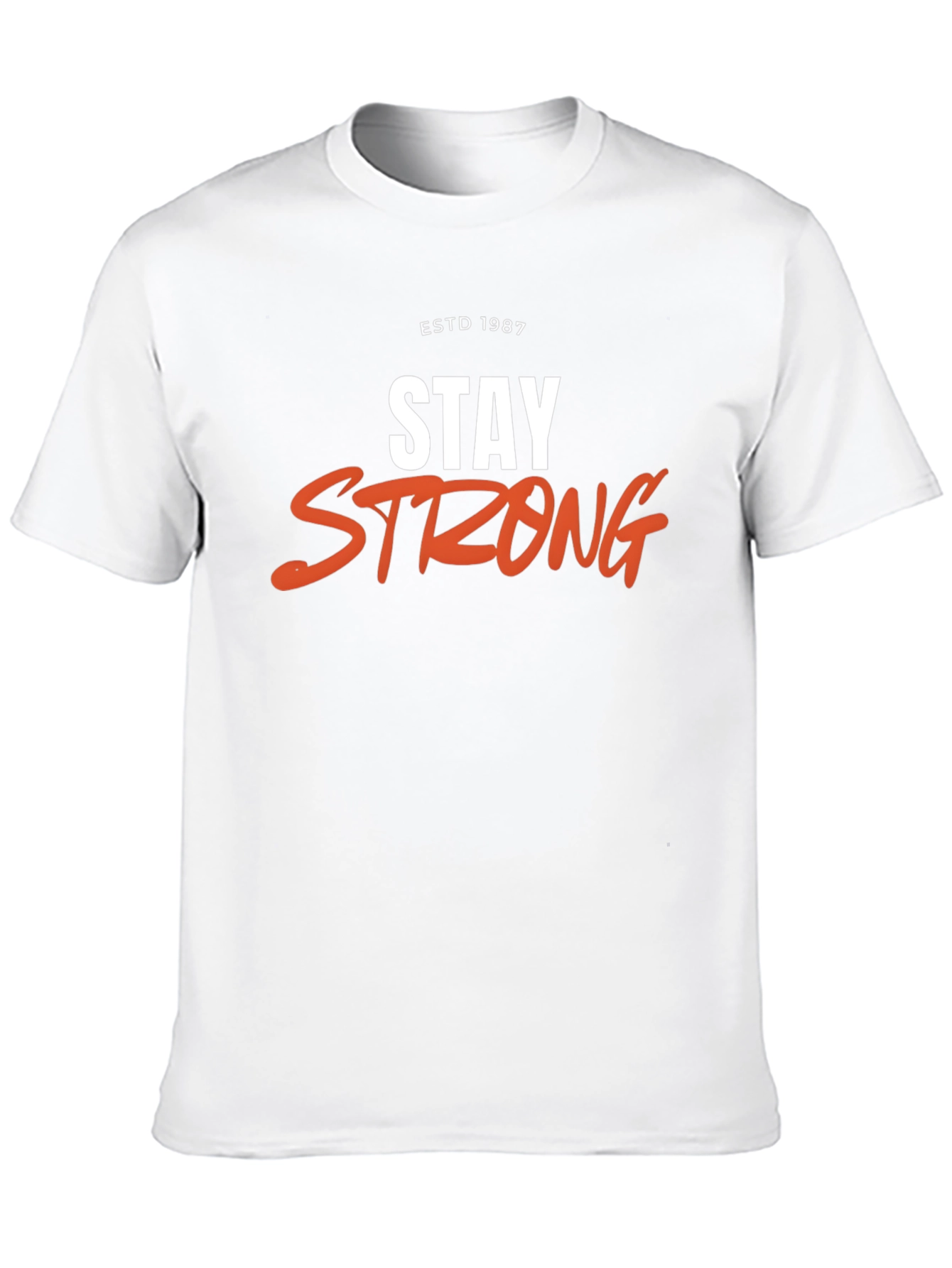 Black Stay Strong Graphic Tee - ESTD 1987 Black T-Shirt view 10