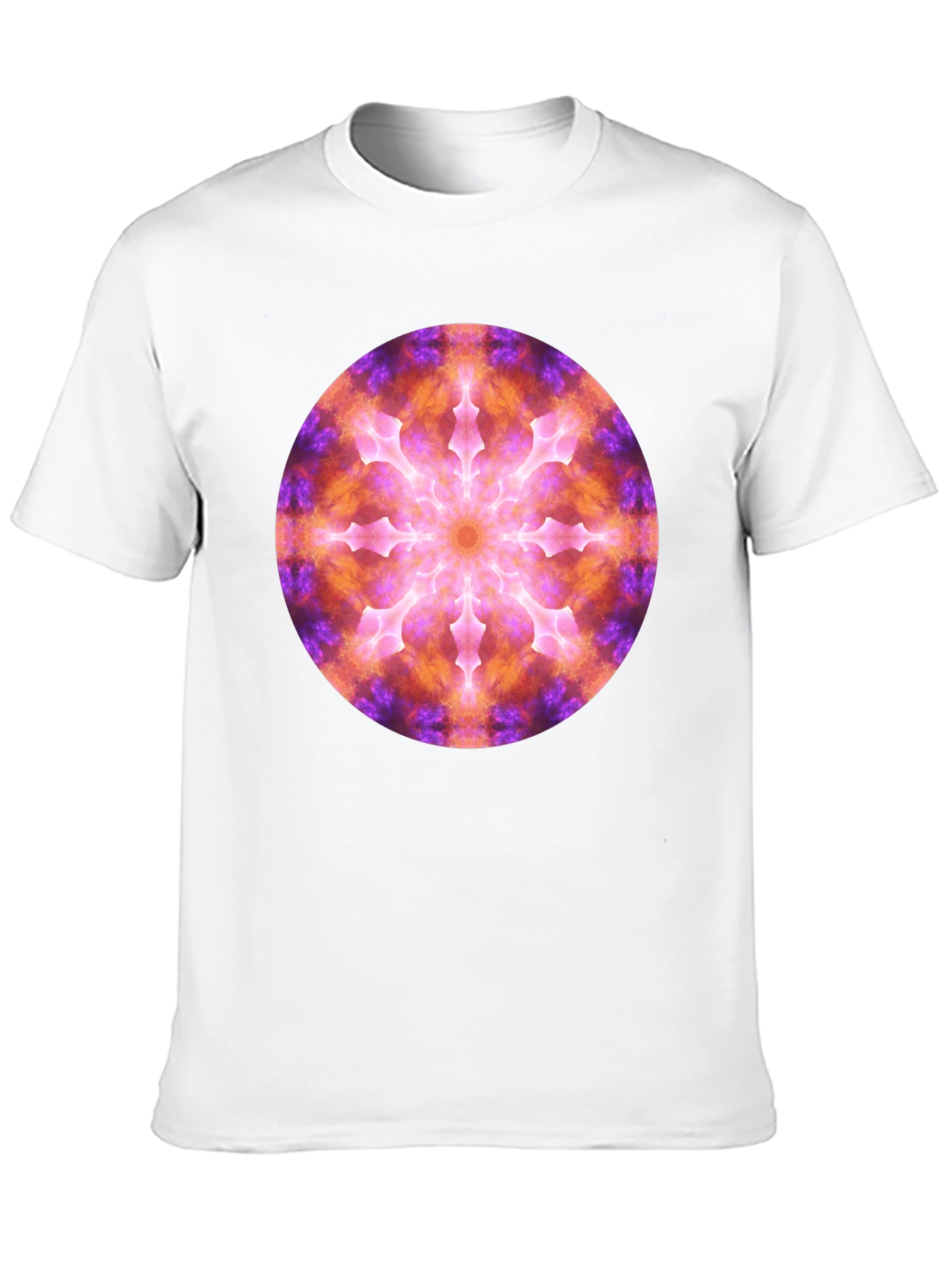 Black Cosmic Mandala Graphic Black T-Shirt view 10