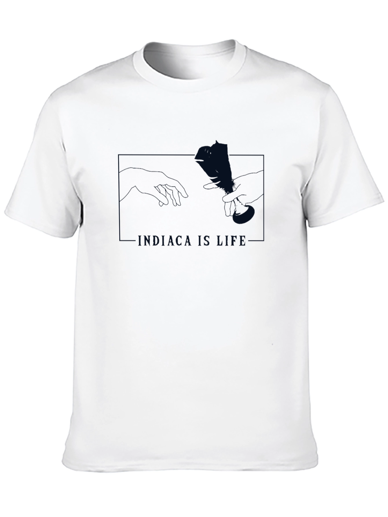 Black Indiaca Is Life Graphic Tee - Black view 10