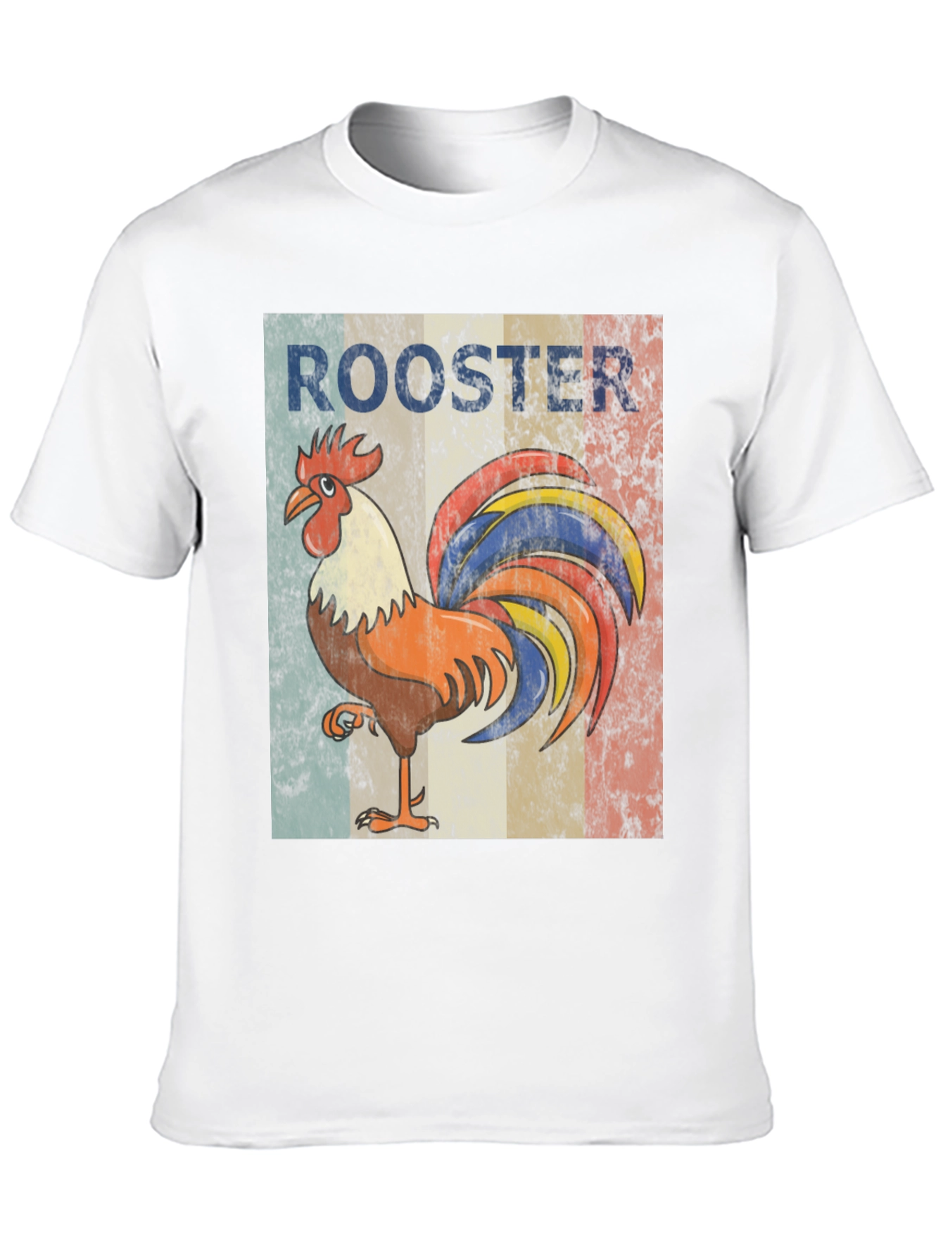 Black Vintage Rooster Graphic Tee - Stylish Casual Wear view 10