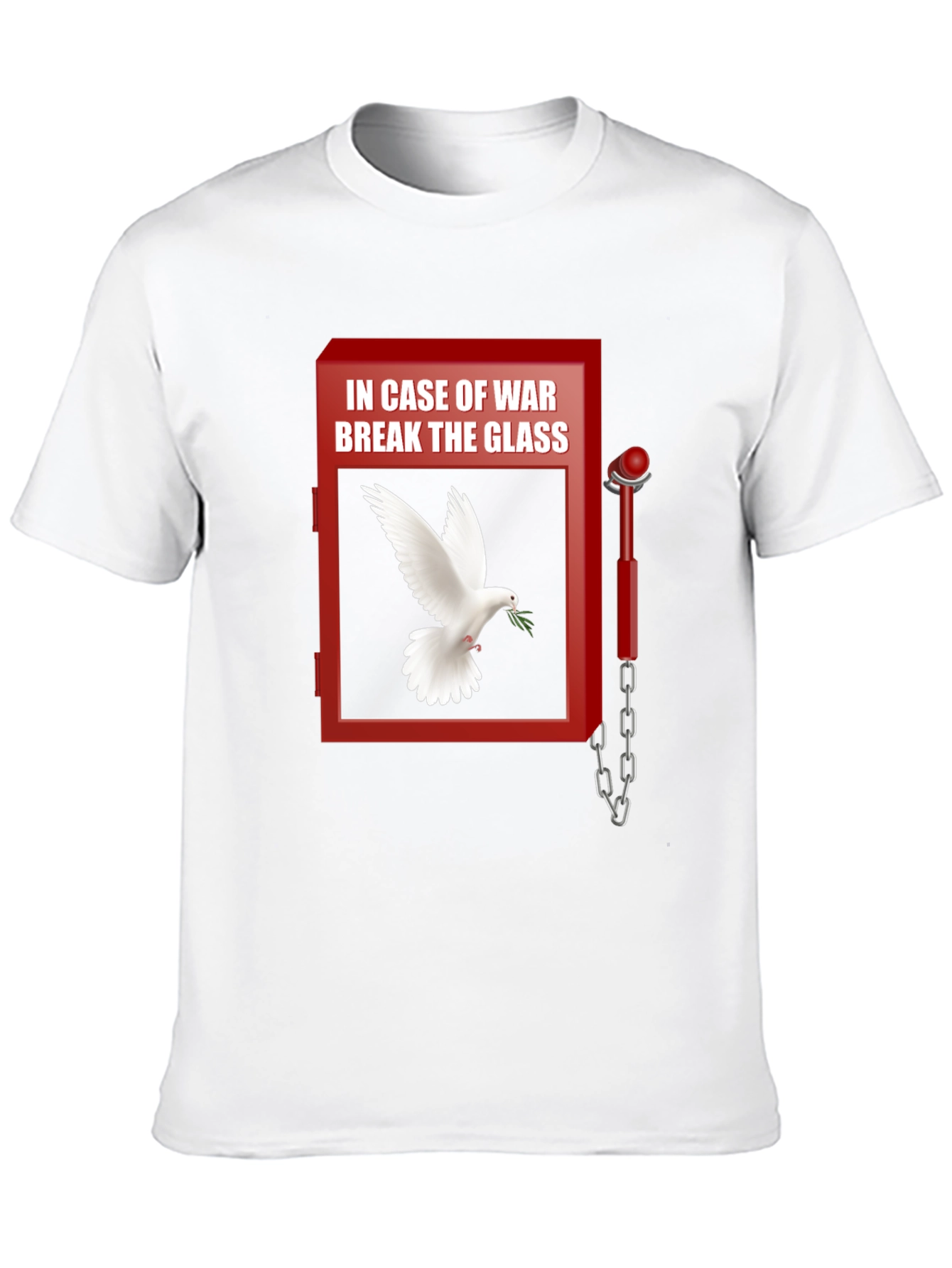 Black Peace Dove T-Shirt - Break Glass In Case of War view 10