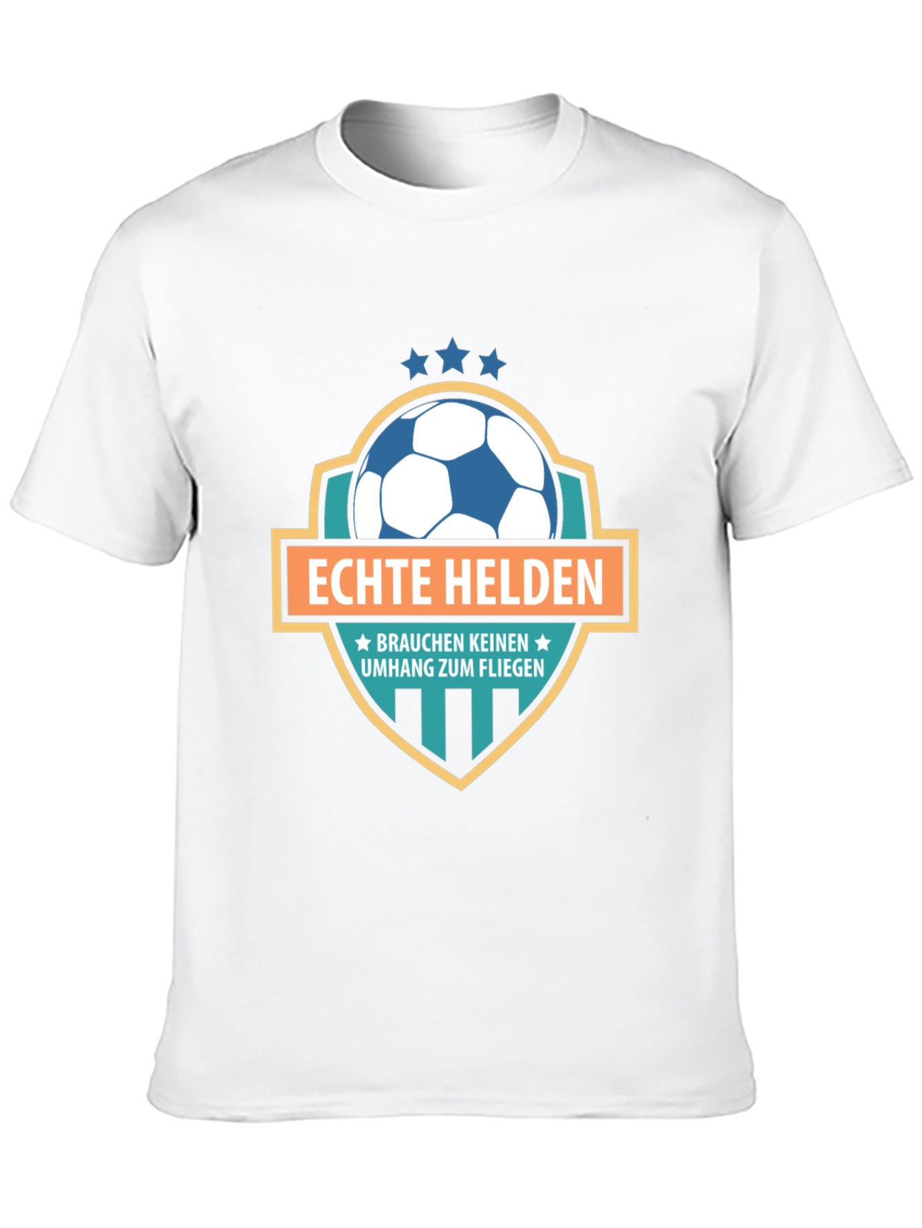 Black Echte Helden Soccer T-Shirt view 10
