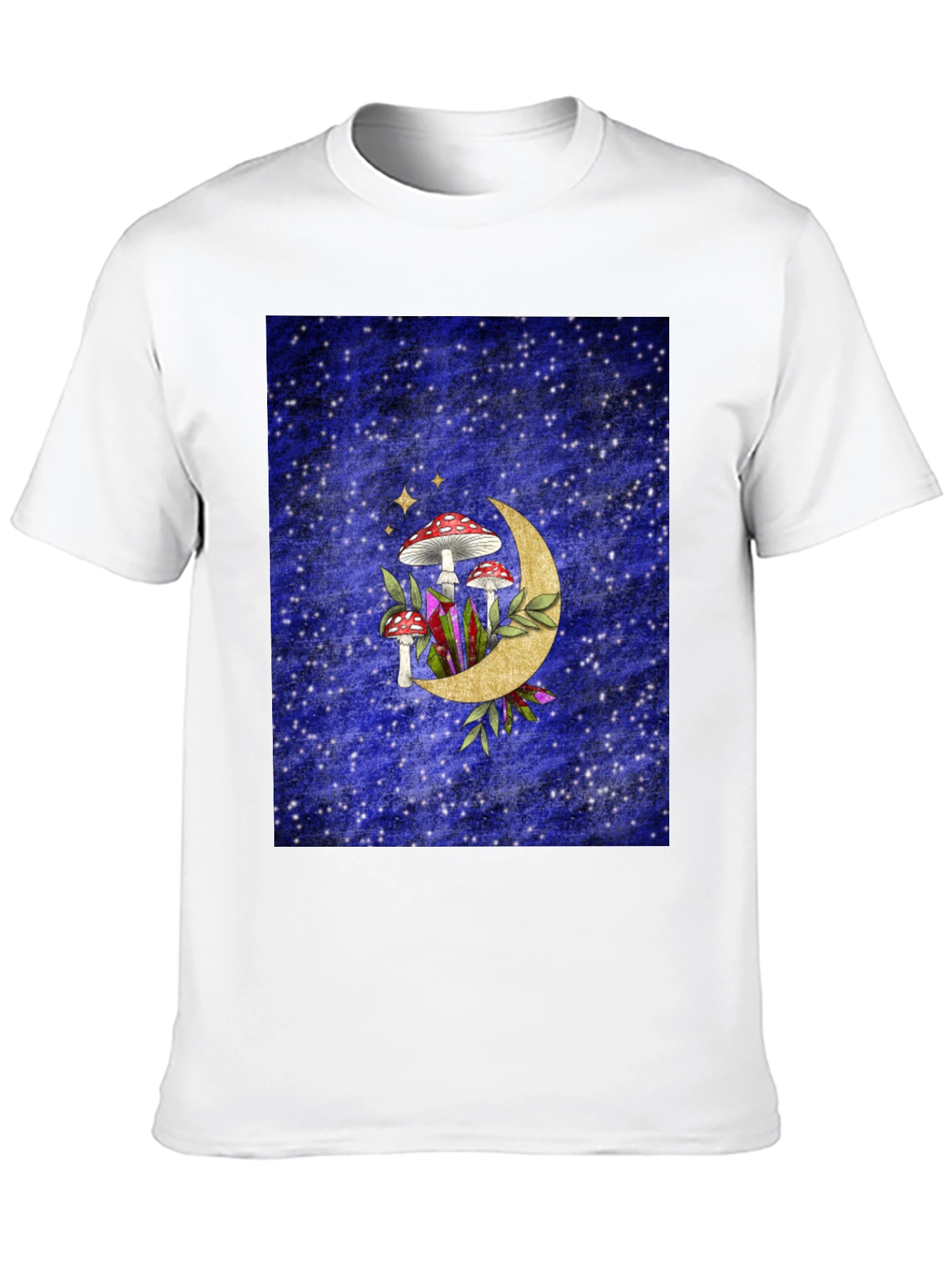 Mushroom Moon Graphic Tee - Mystical Style - 10