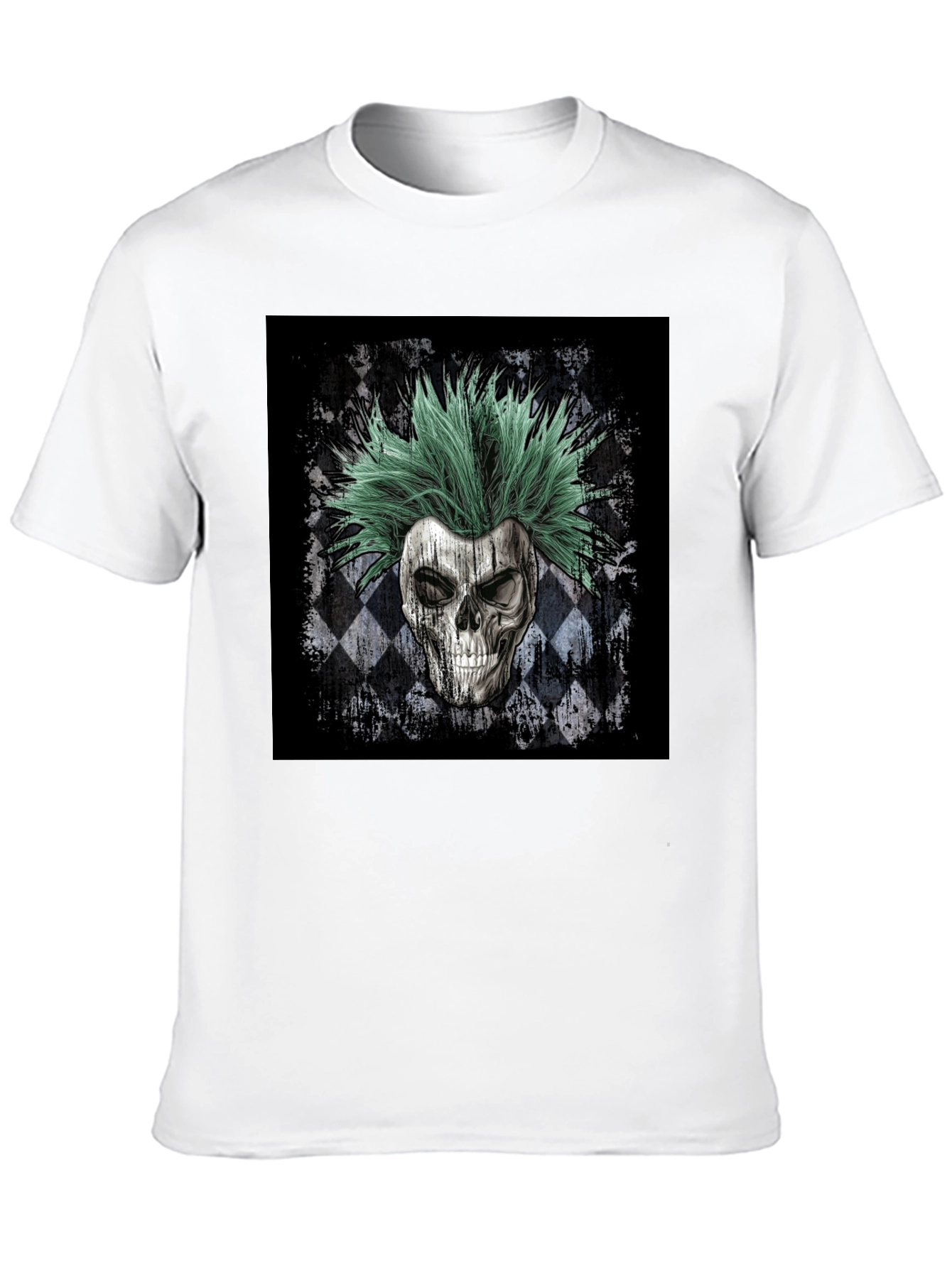 Skull Punk T-Shirt - Men's Black Graphic Tee - 10