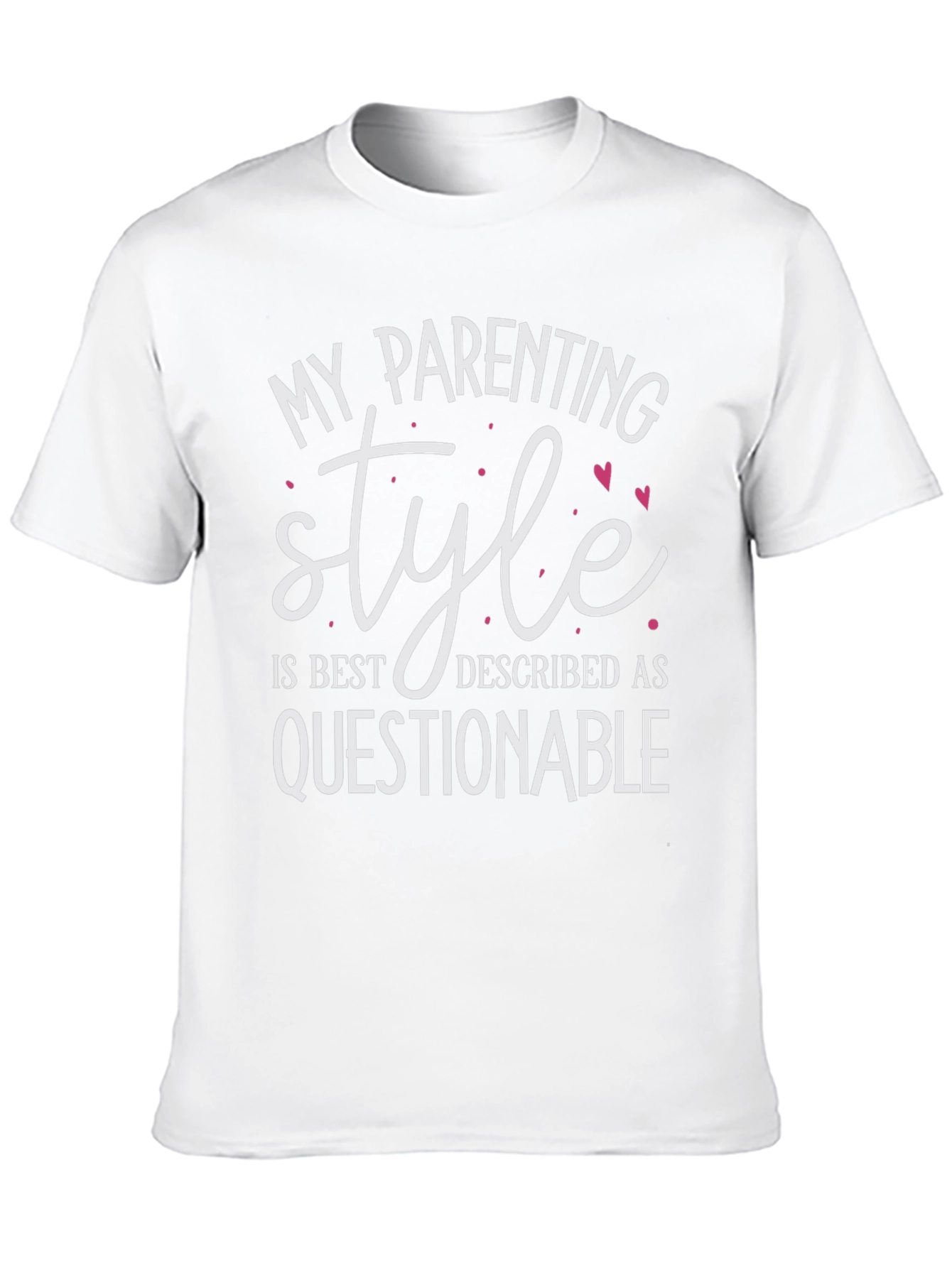 Black Funny Parenting Style T-Shirt view 10